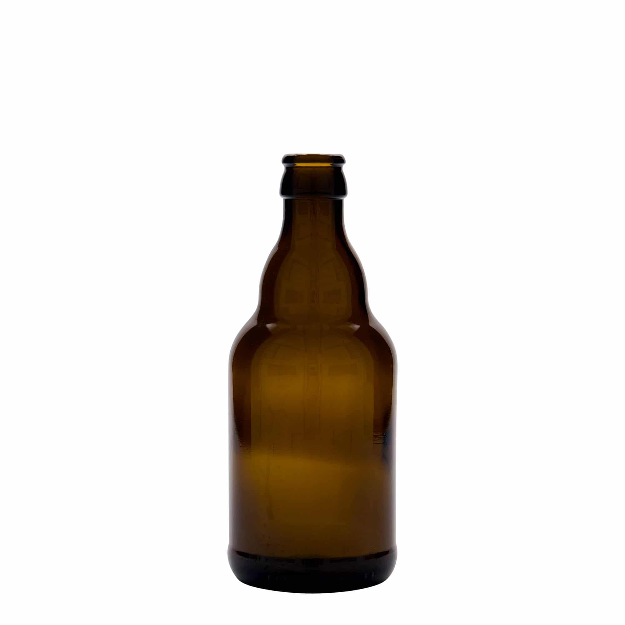 Flaša za pivo 330 ml 'Steinie', staklo, smeđa, otvor: Krunski čep Flaša za pivo 330 ml 'Steinie', staklo, smeđa, otvor: Krunski čep