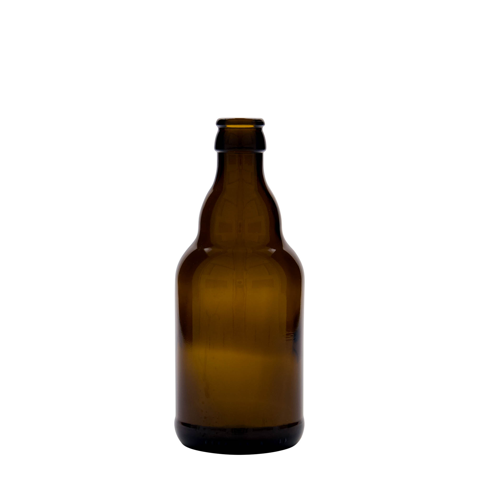 330 ml boca piva 'Steinie', staklo, smeđa, otvor: krunski čep