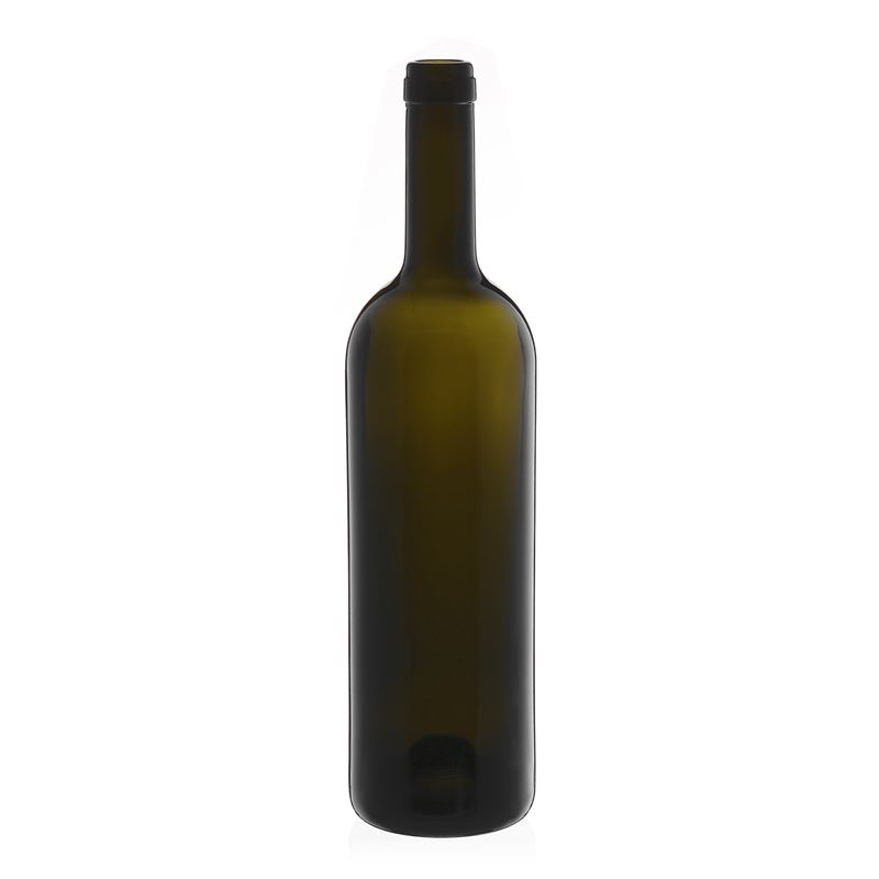 Flaša za vino 750 ml 'Golia', antikno zelena, otvor: Pluto