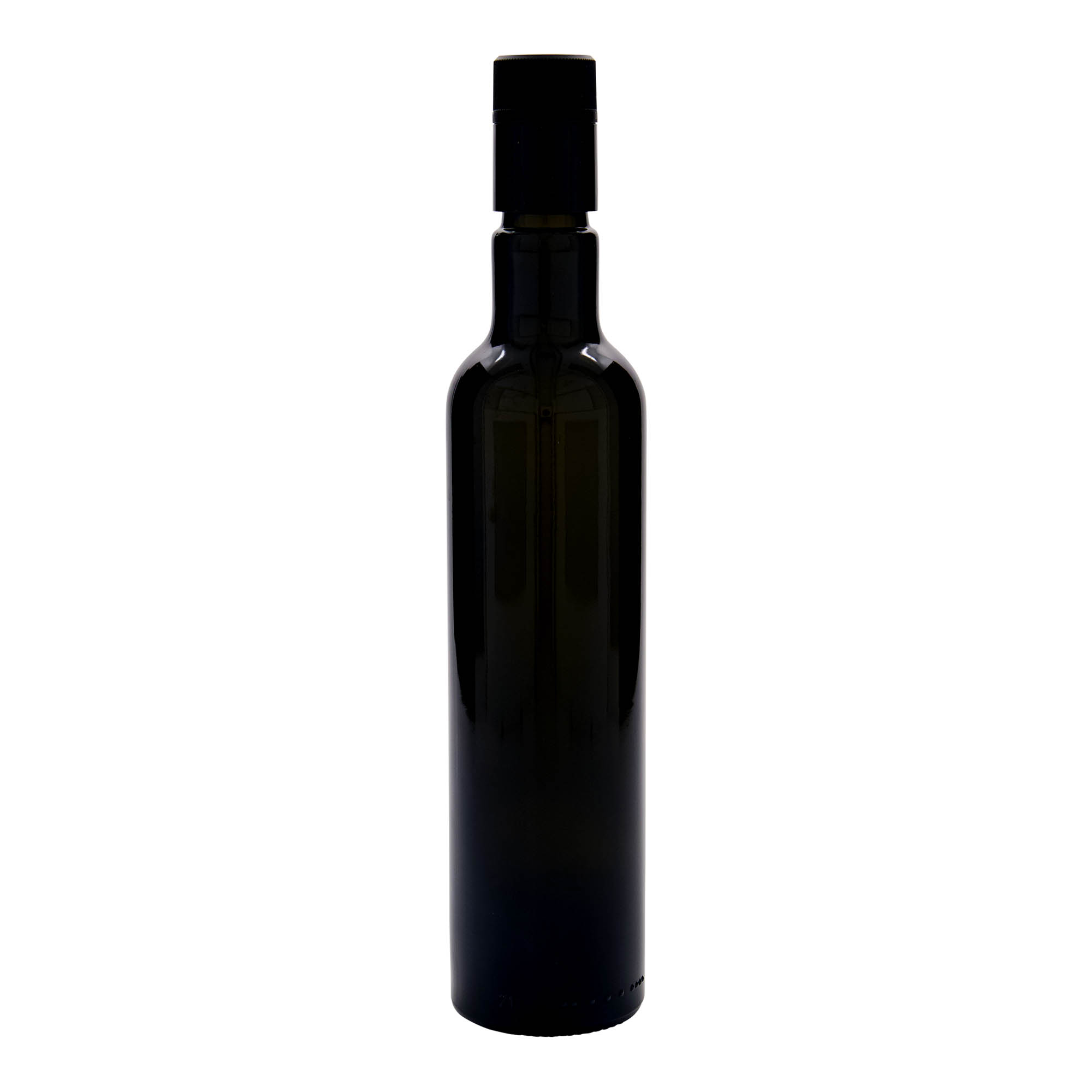 500 ml boca za sirće/ulje 'Willy New', staklo, antikno zeleno, grlo: DOP