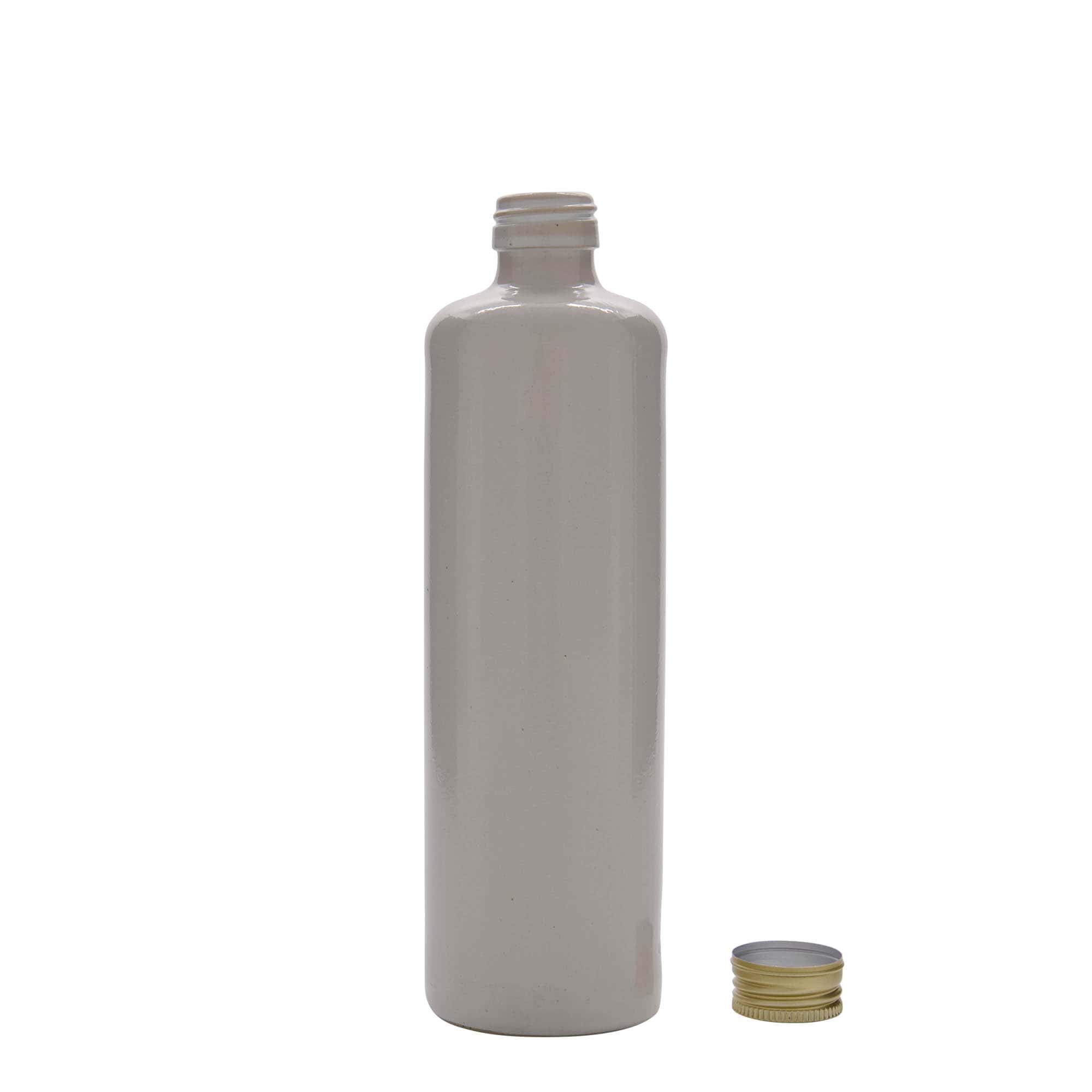 500 ml vrč od gline, kamenina, bijeli, otvor: PP 31,5