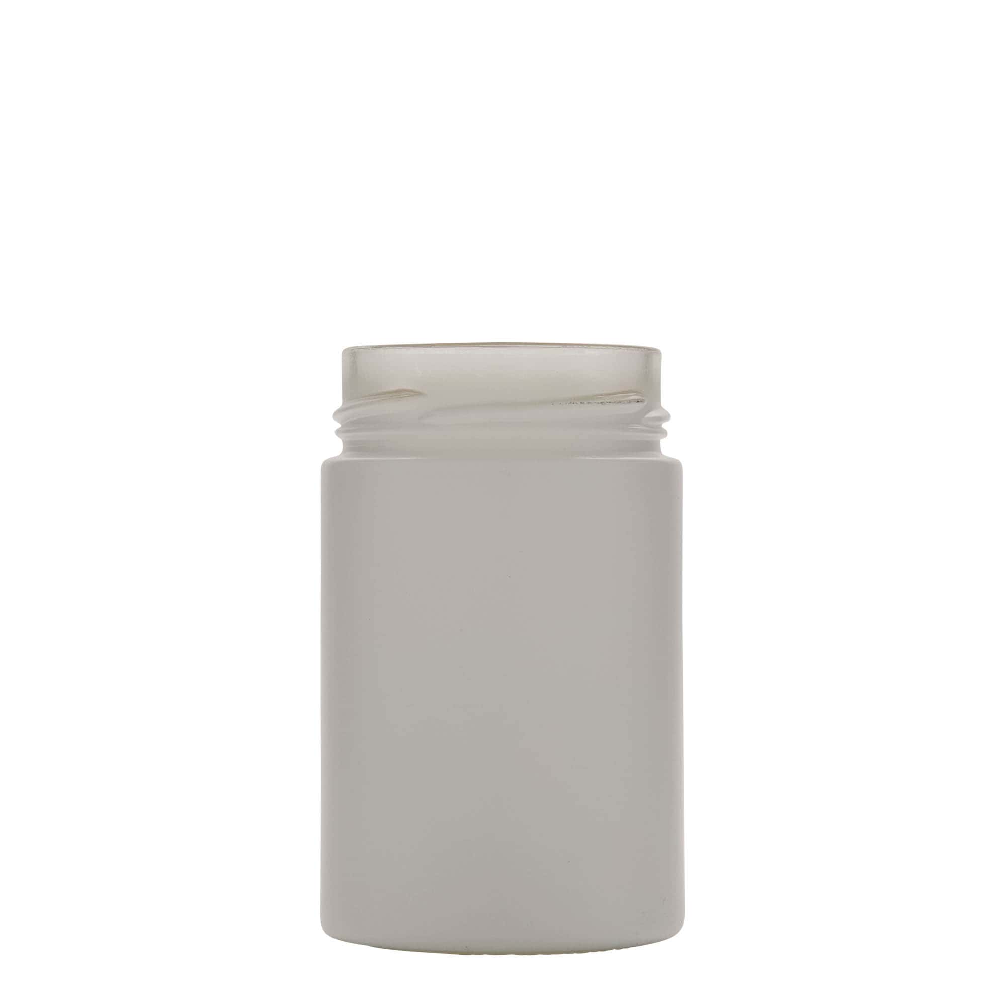Okrugla staklenka 327 ml 'Aurora', bijela, otvor: Deep-Twist-Off (DTO 66)