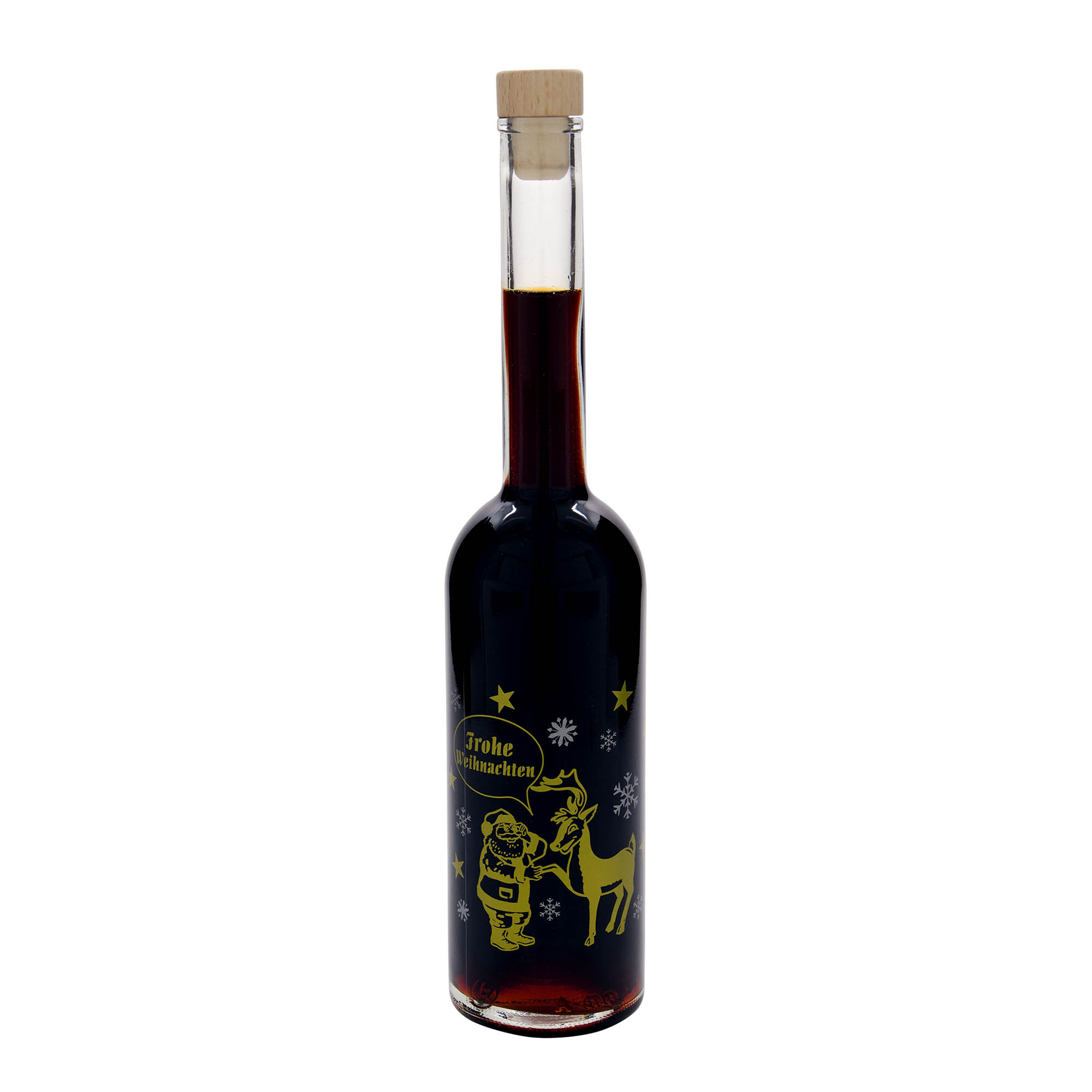 500 ml staklena boca 'Opera', motiv: vatromet, grlo: čep