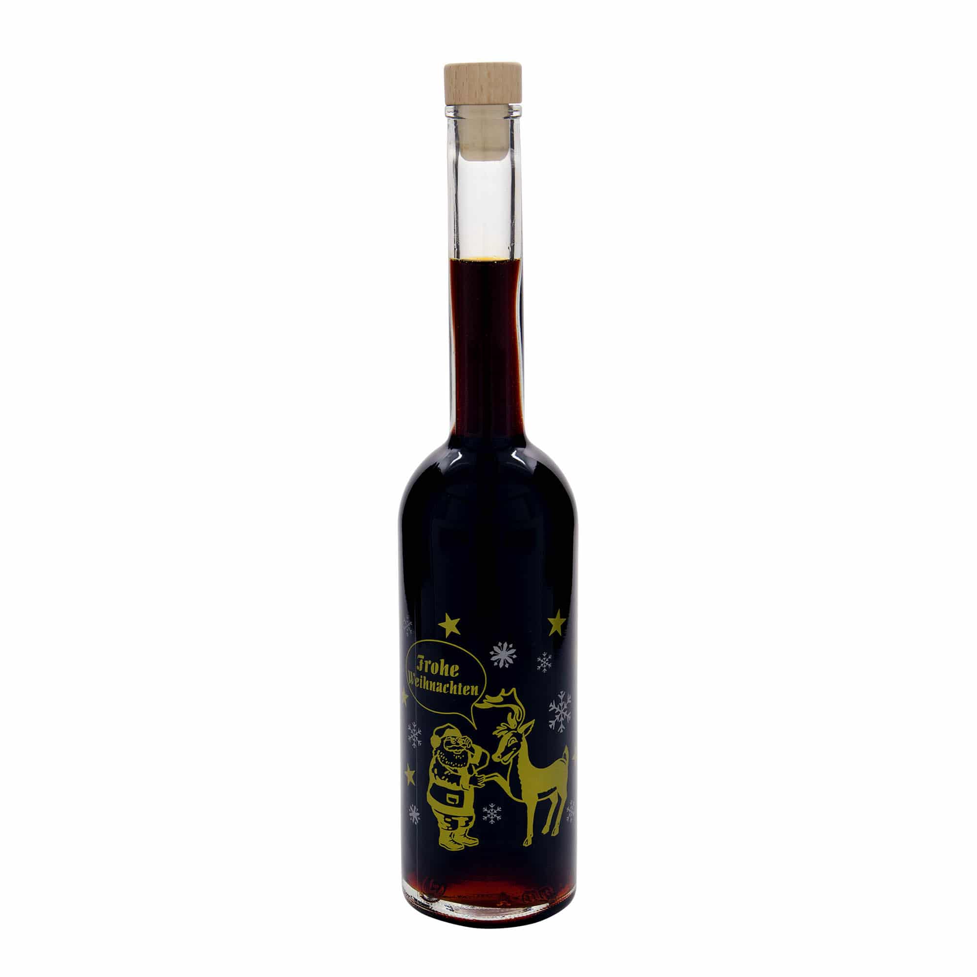 500 ml staklena boca 'Opera', motiv: vatromet, grlo: čep