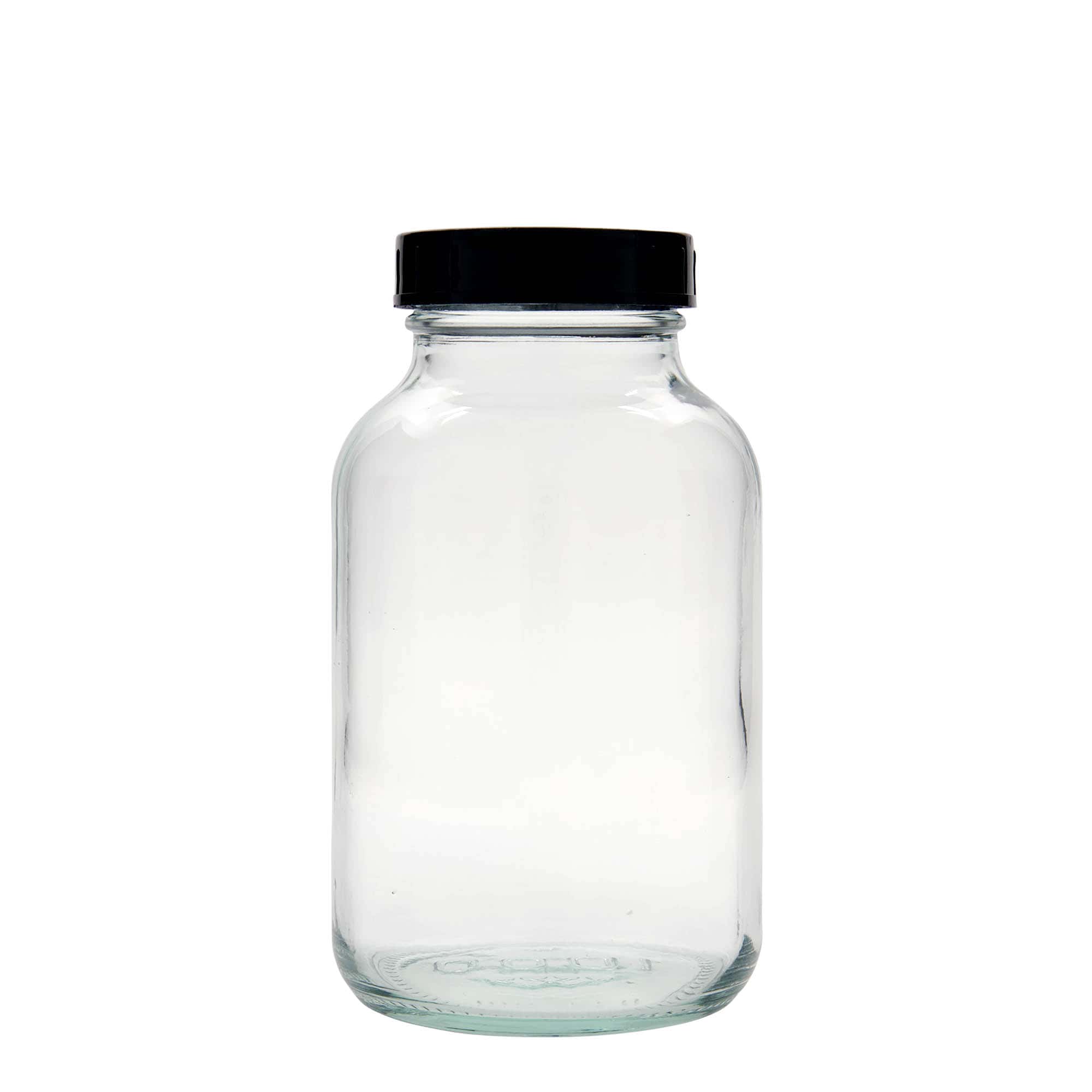 Staklenka sa širokim vratom 1.000 ml, otvor: DIN 68