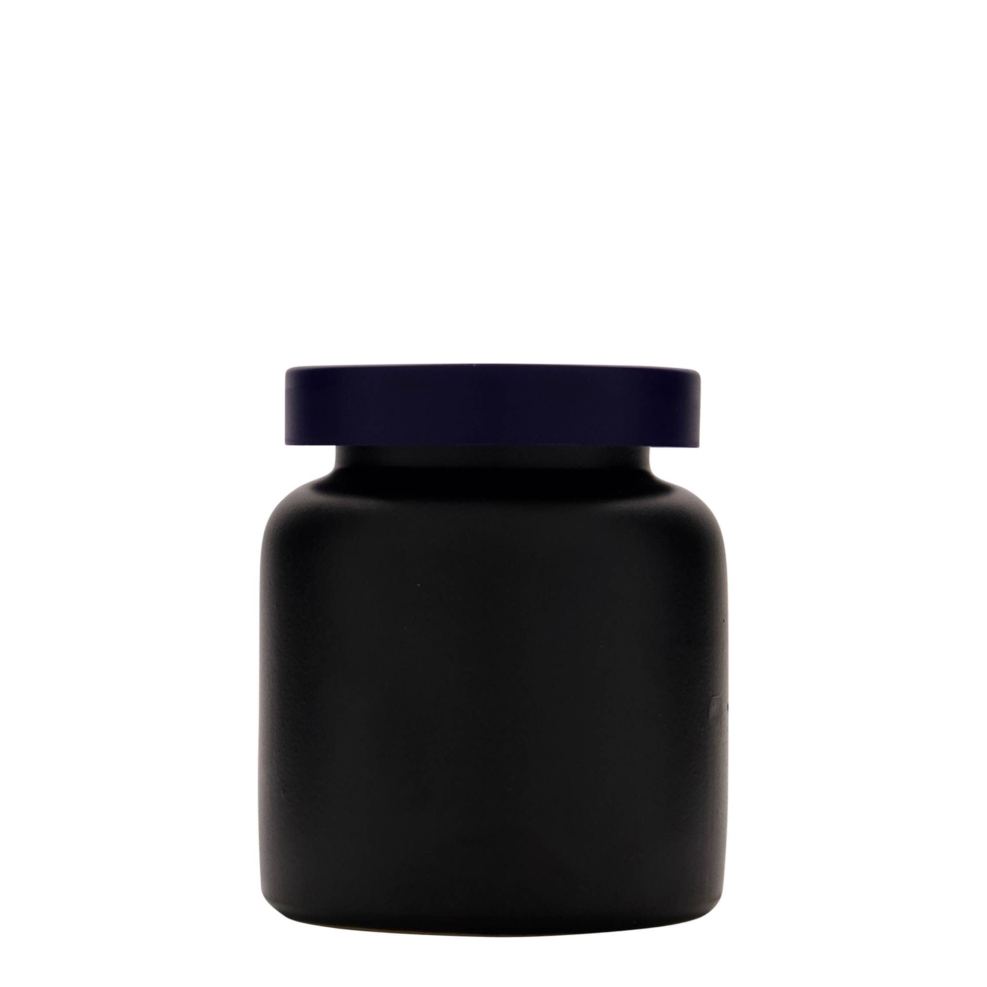 270 ml vrč od kamenine, keramika, crni, otvor: poklopac na navoj