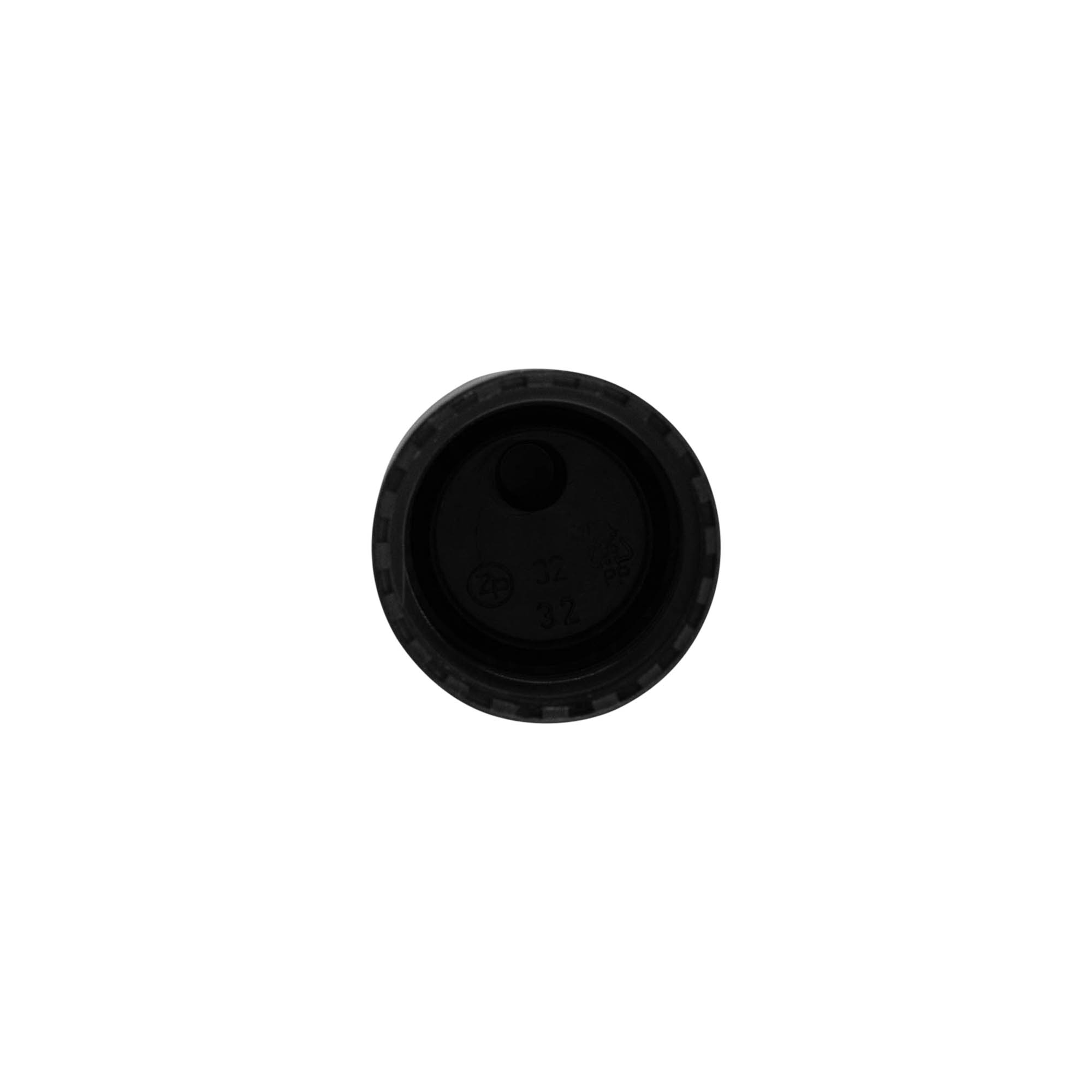 Navojni zatvarač Disc Top, PP plastika, crna, za otvor: 24/410