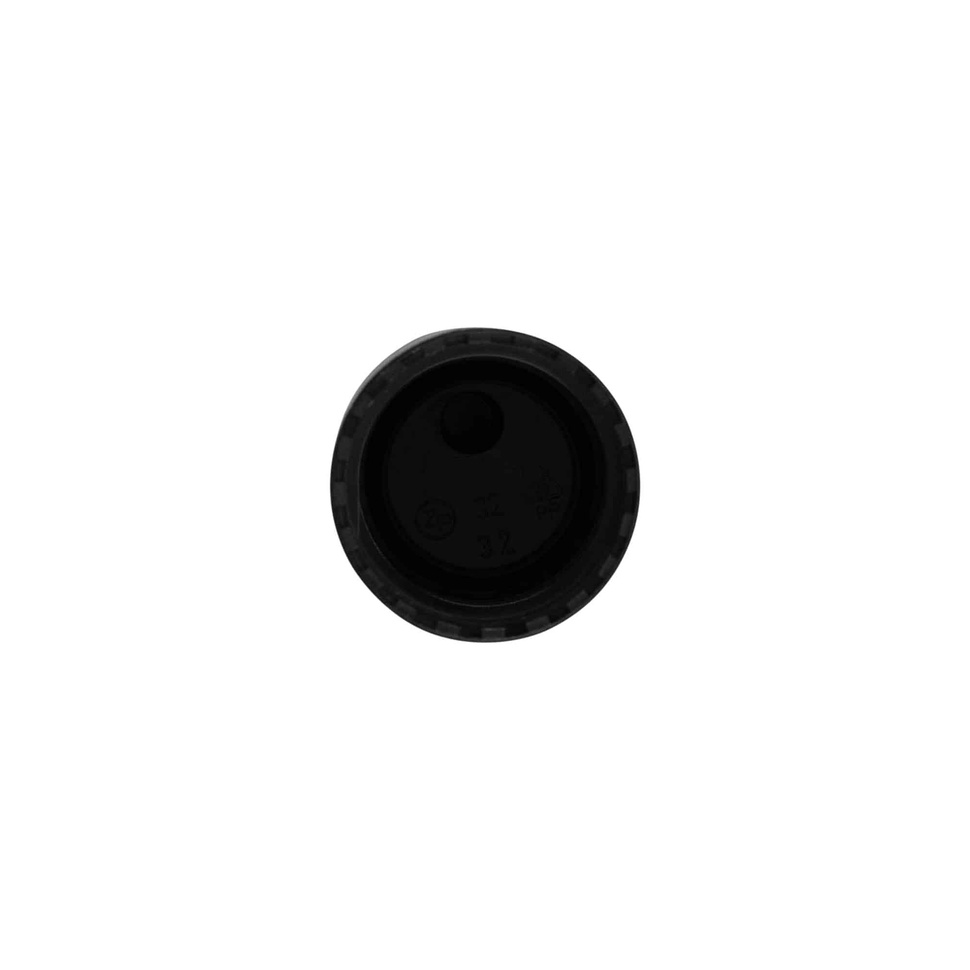 Navojni zatvarač Disc Top, PP plastika, crna, za otvor: 24/410
