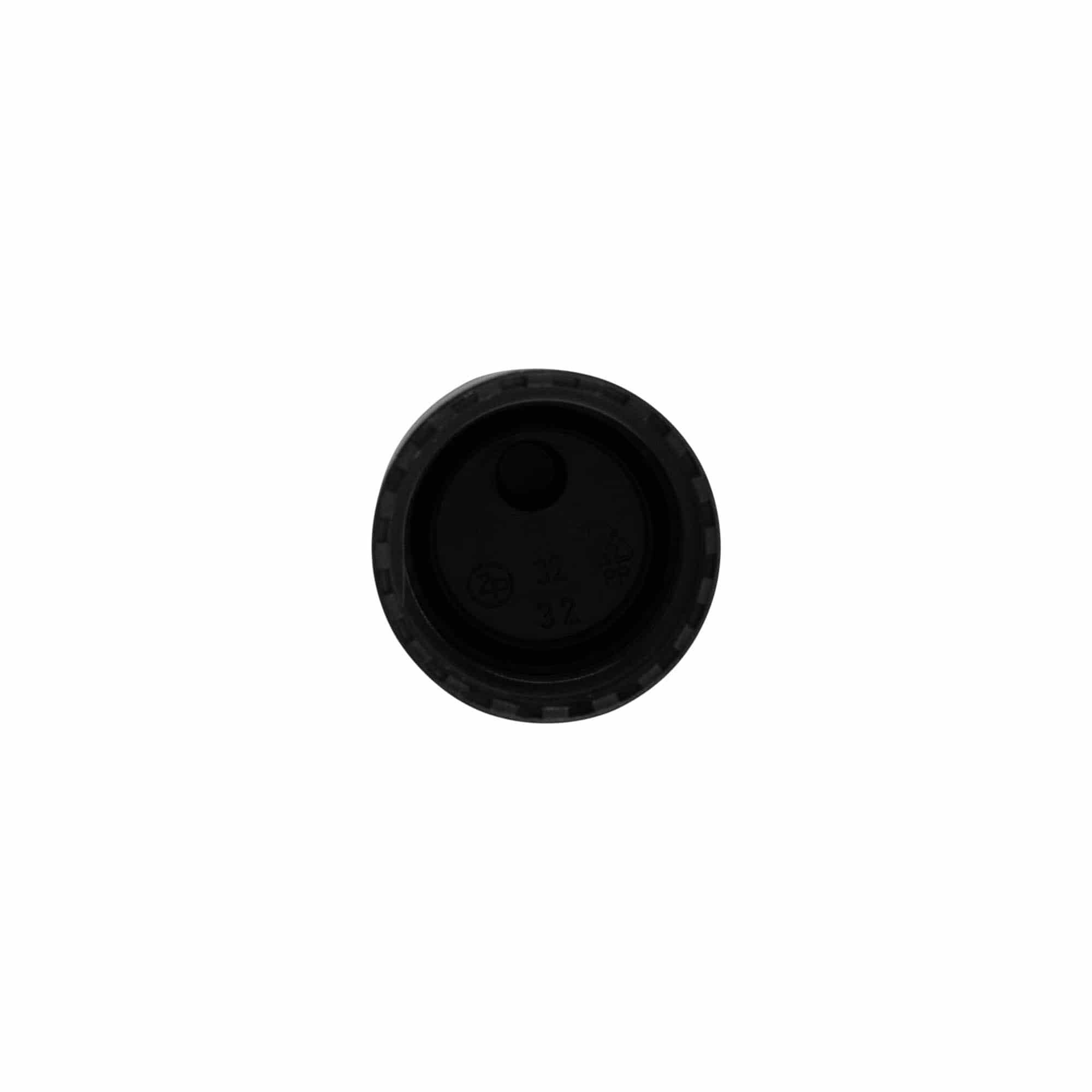 Zatvarač na navoj Disc Top, PP plastika, crni, za grlo: 24/410 Zatvarač na navoj Disc Top, PP plastika, crni, za grlo: 24/410