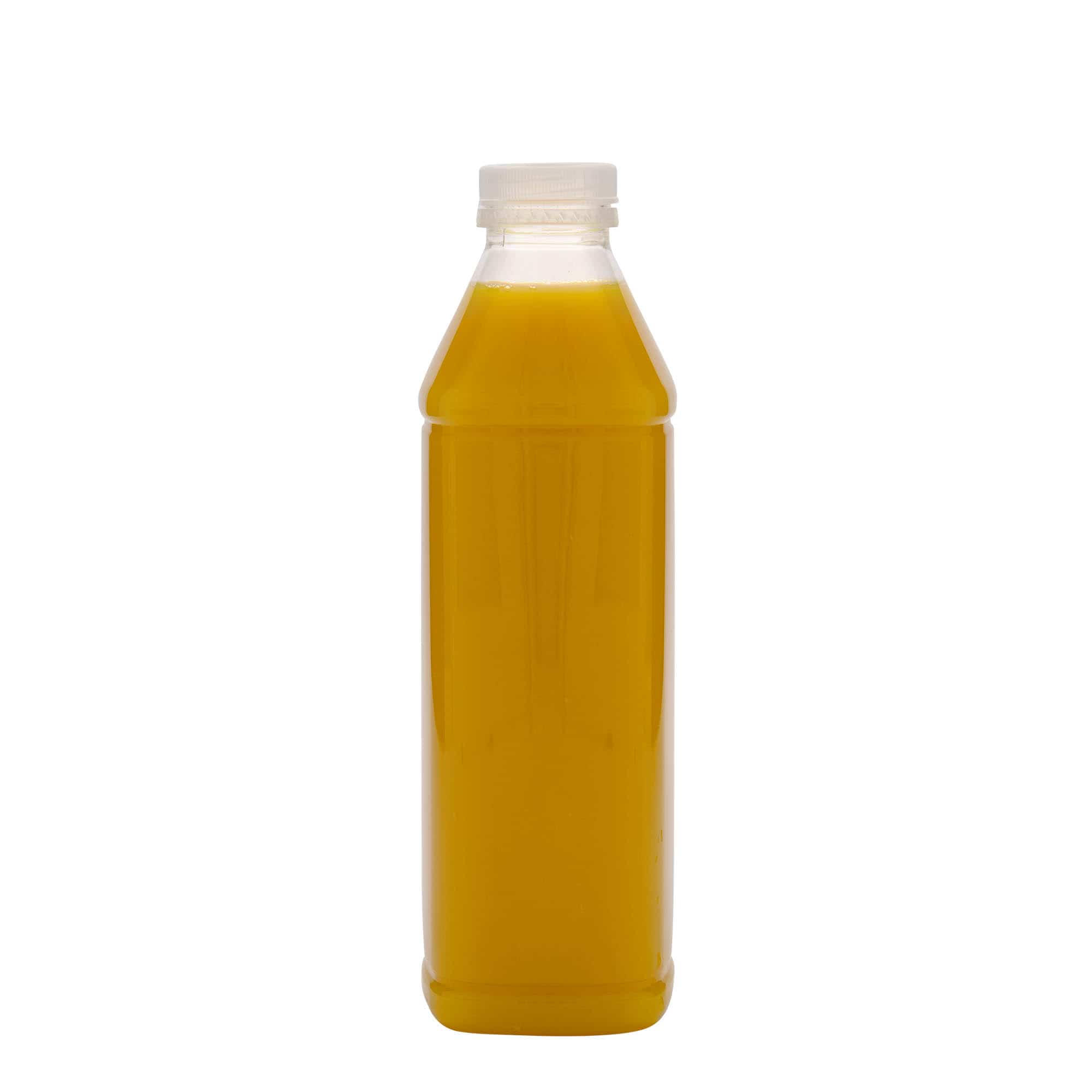 PET flaša 1.000 ml 'Milk and Juice Carré', kvadratna, plastika, otvor: 38 mm