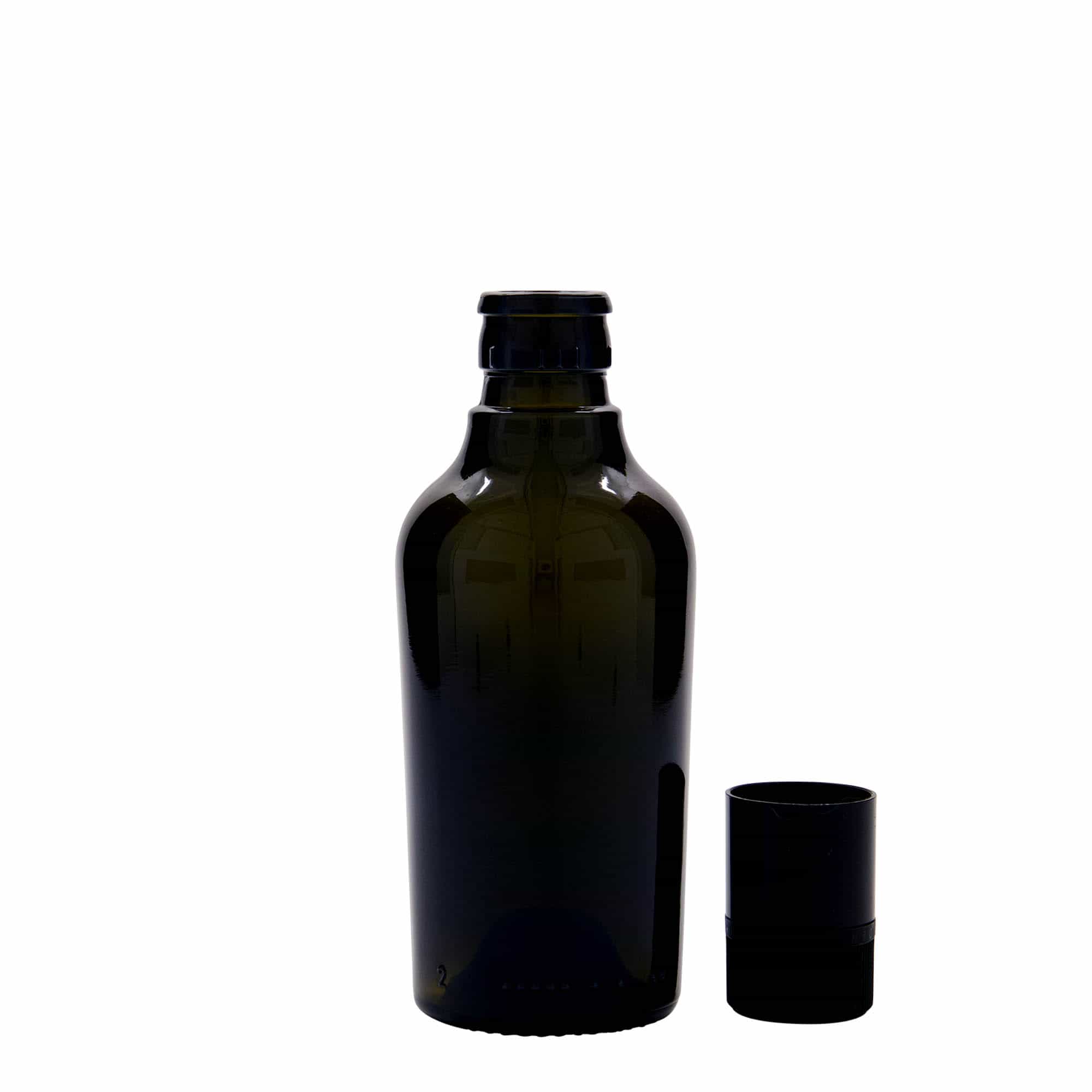 Flaša za sirće/ulje 250 ml 'Oleum', staklo, antikno zelena, otvor: DOP