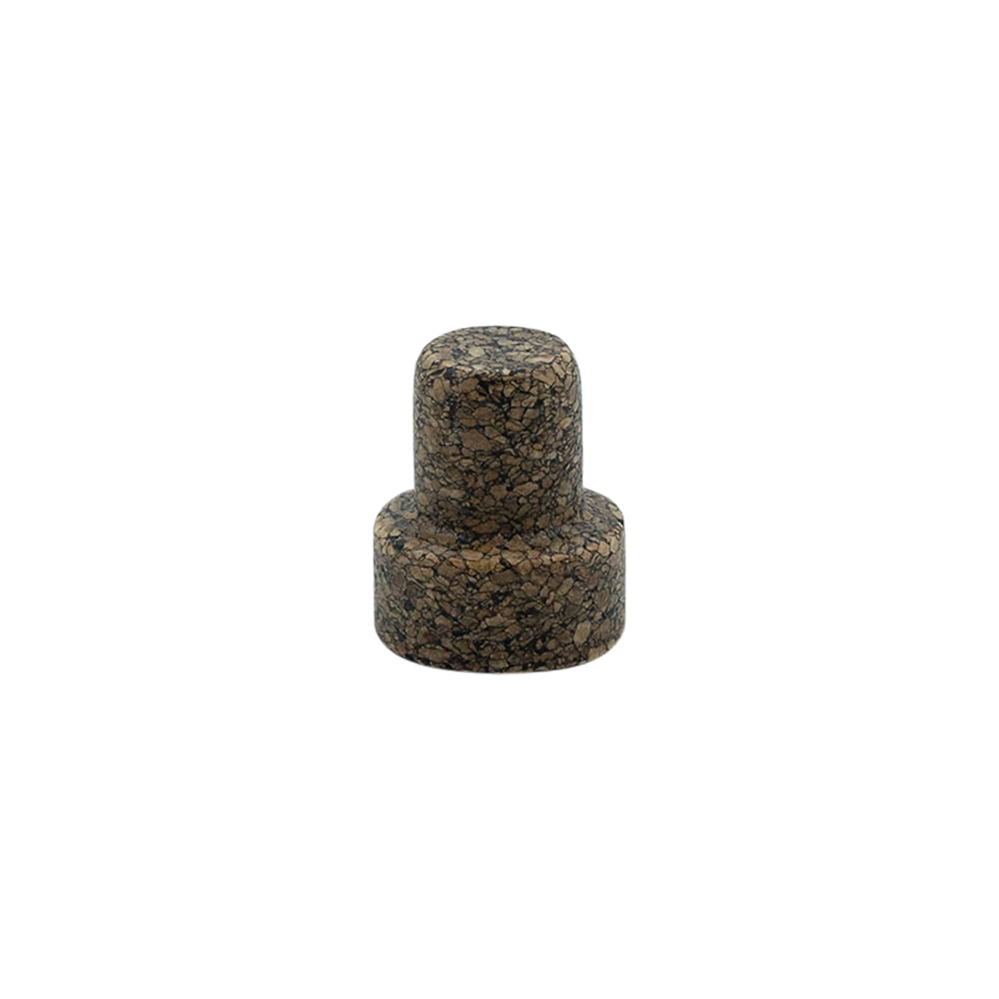 Pluto sa glavom 'Sharp' 19,5 mm, Corkcoal, za otvor: Pluto