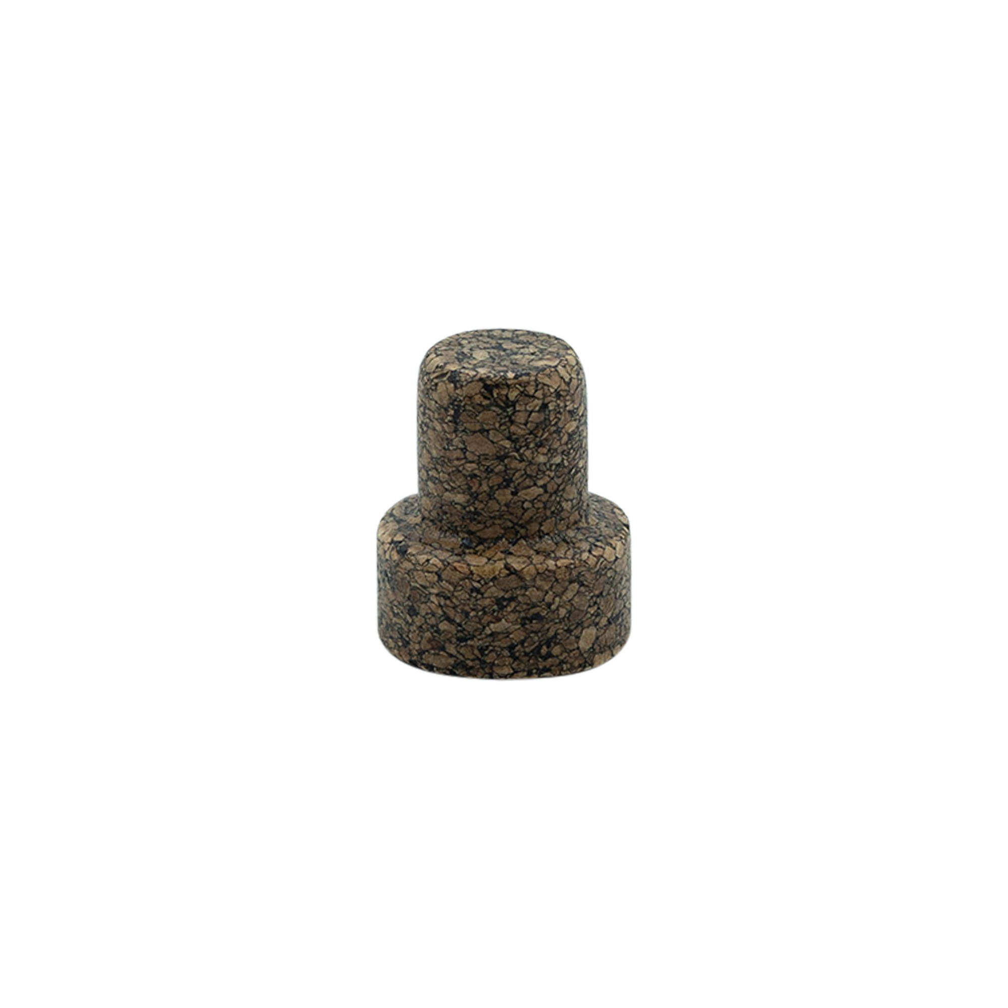 Čep s drškom 'Sharp' 19,5 mm, Corkcoal, za otvor: pluta