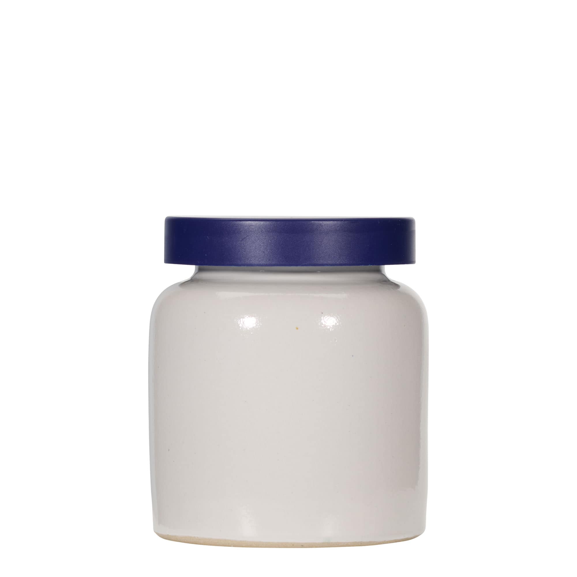 270 ml lonac od kamene keramike, keramika, bijela, otvor: poklopac na navoj