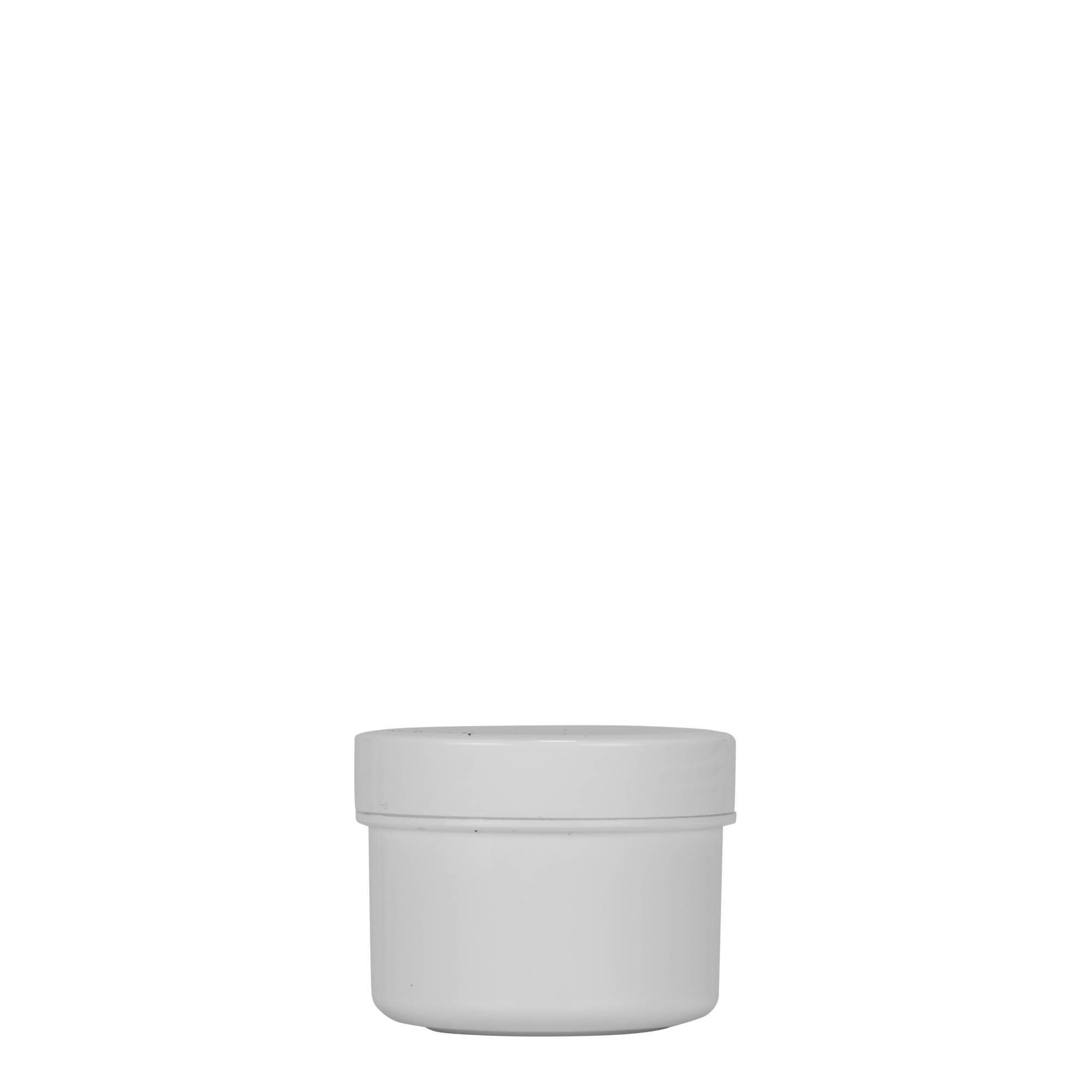 35 ml plastična posuda 'White Line', PP, bijela, otvor: navojni poklopac