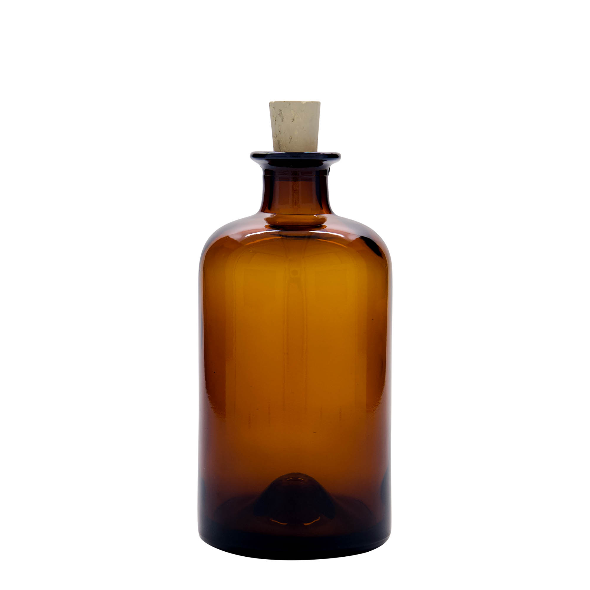 500 ml staklena boca apotekarska, smeđa, grlo: pluta 500 ml staklena boca apotekarska, smeđa, grlo: pluta