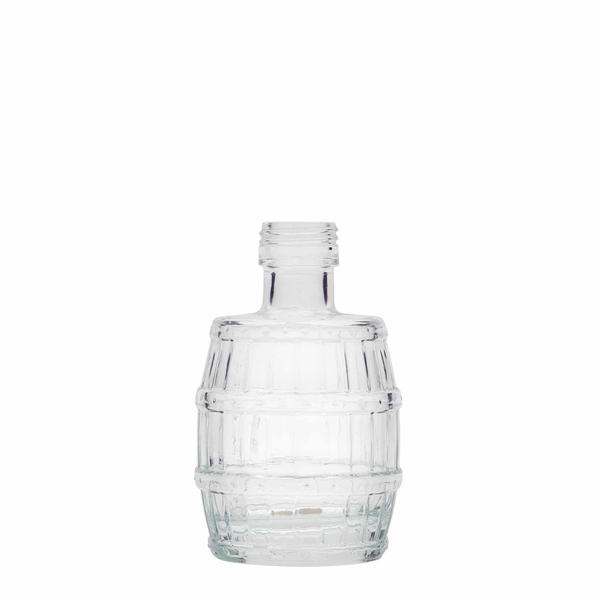 Staklena flaša 100 ml 'Fass', otvor: PP 24 Staklena flaša 100 ml 'Fass', otvor: PP 24