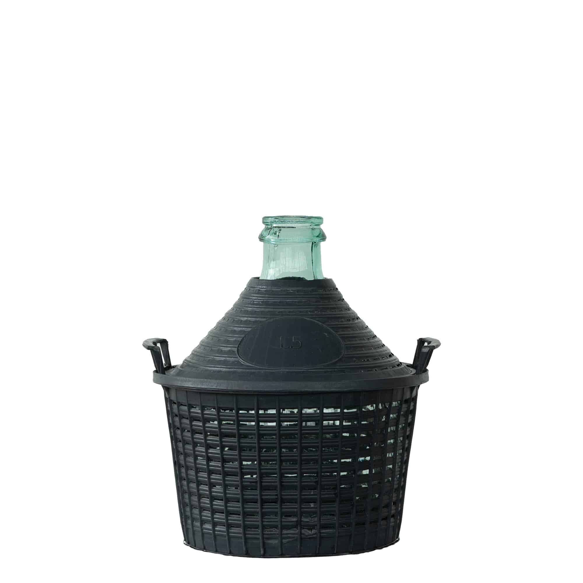 Demižon 5 l sa uskim vratom, staklo, otvor: Klizni poklopac Demižon 5 l sa uskim vratom, staklo, otvor: Klizni poklopac
