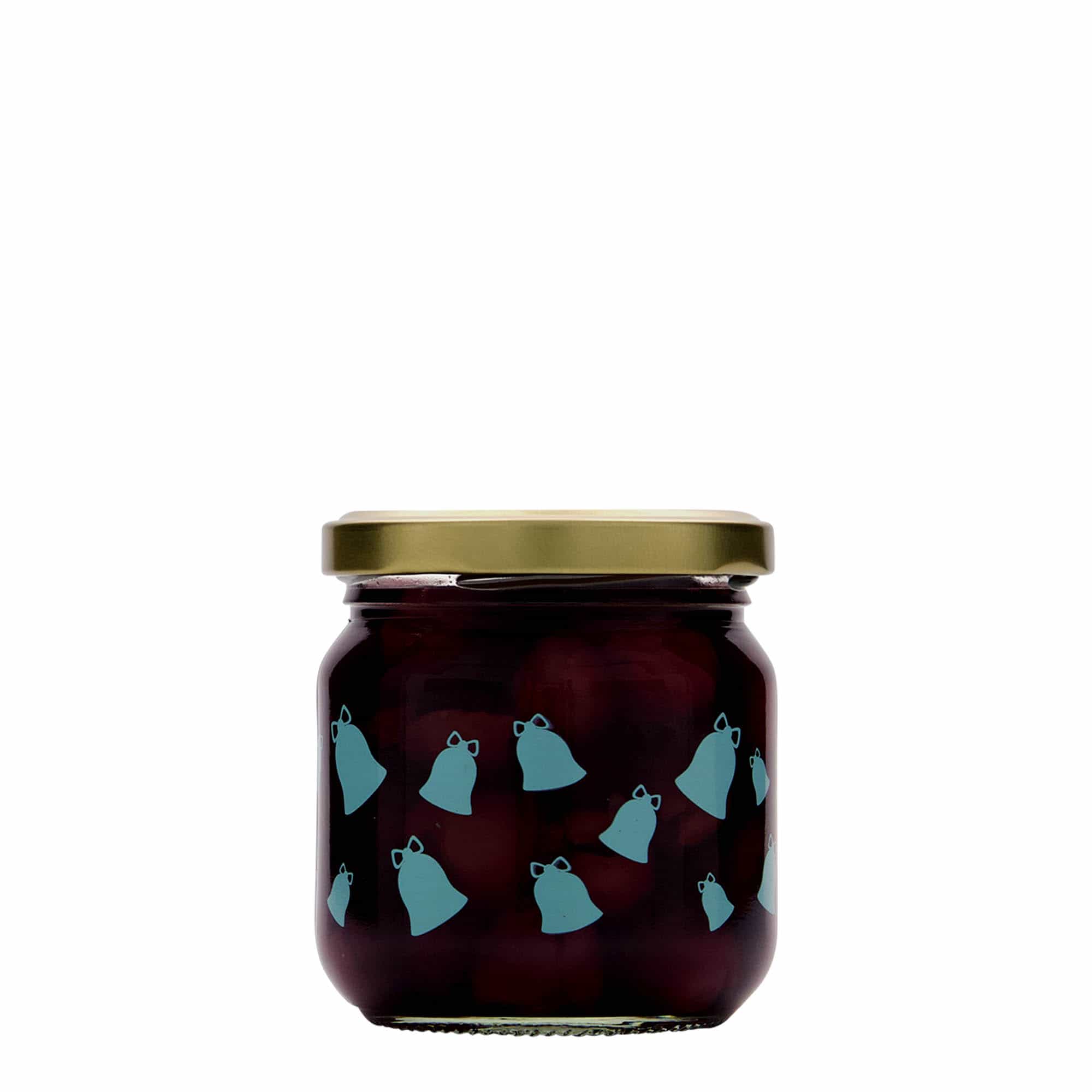 212 ml okrugla čaša, motiv: zvono, zvončić, otvor: Twist-Off (TO 66)