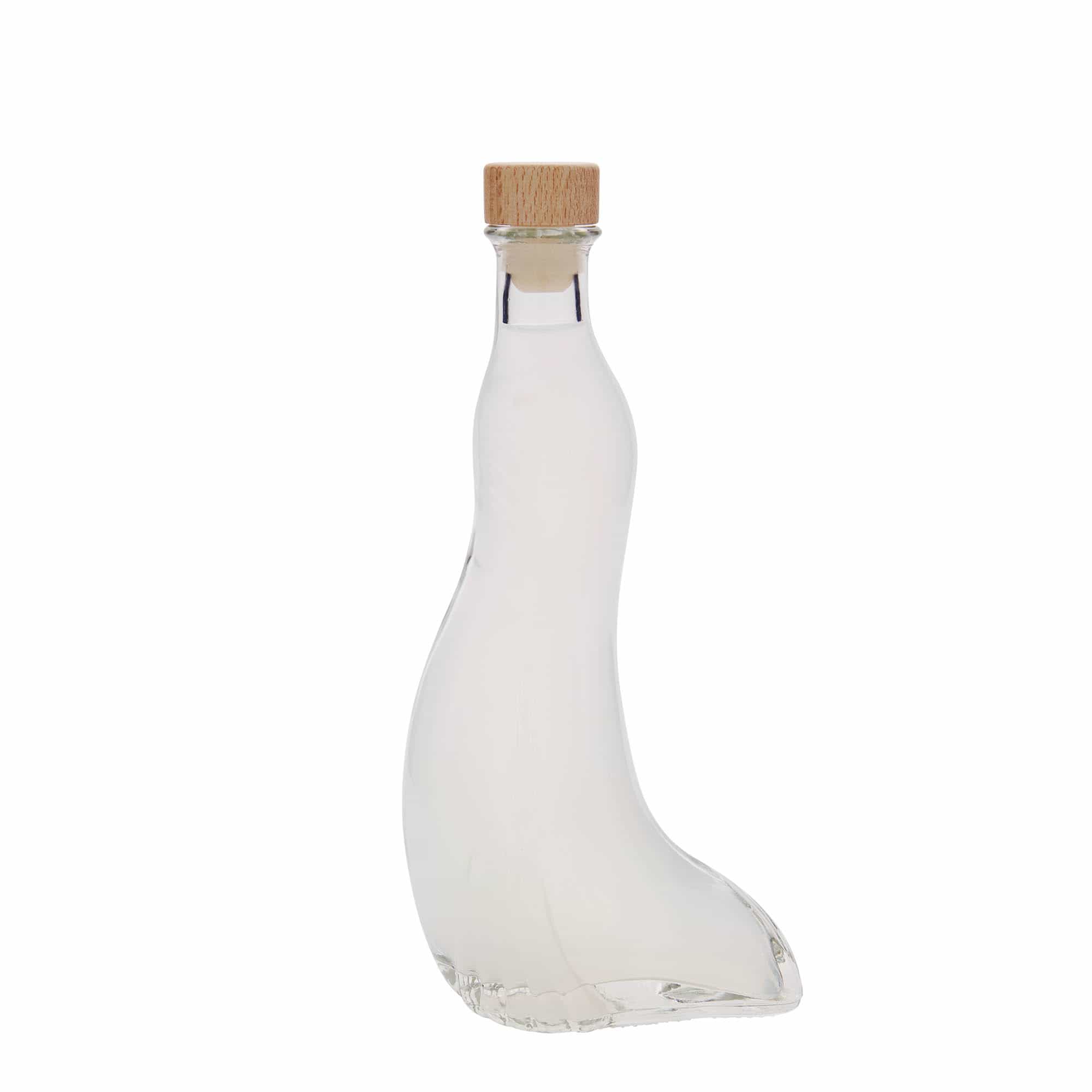 200 ml staklena boca 'Foka', grlo: pluta