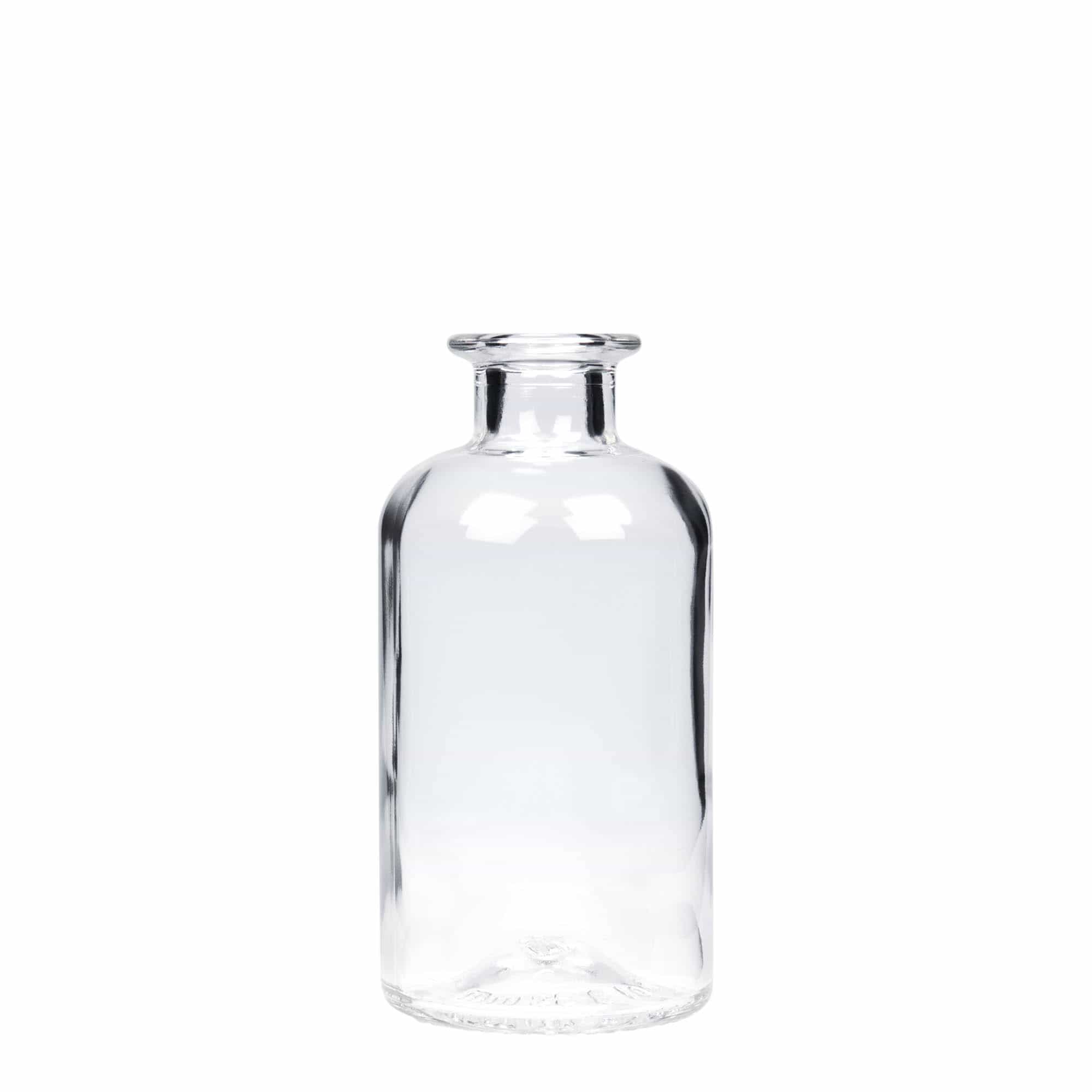Staklena apotekarska flaša 250 ml, otvor: Pluto