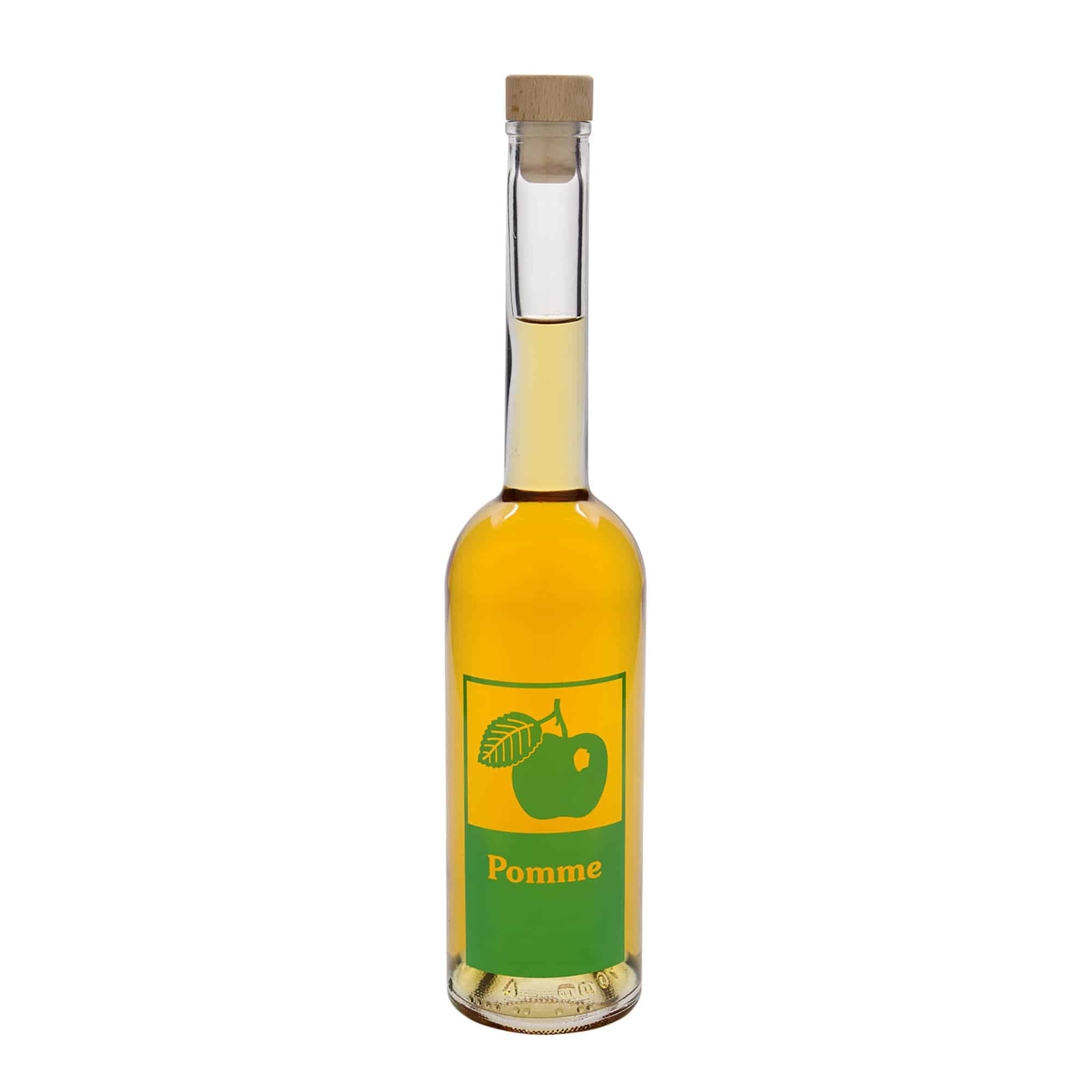 500 ml staklena boca 'Opera', motiv: jabuka, otvor: pluta
