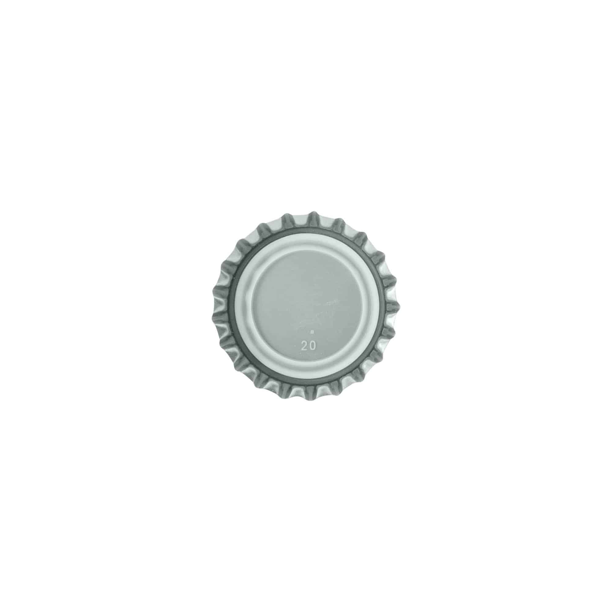 Krunski čep 26 mm, metal, srebrna