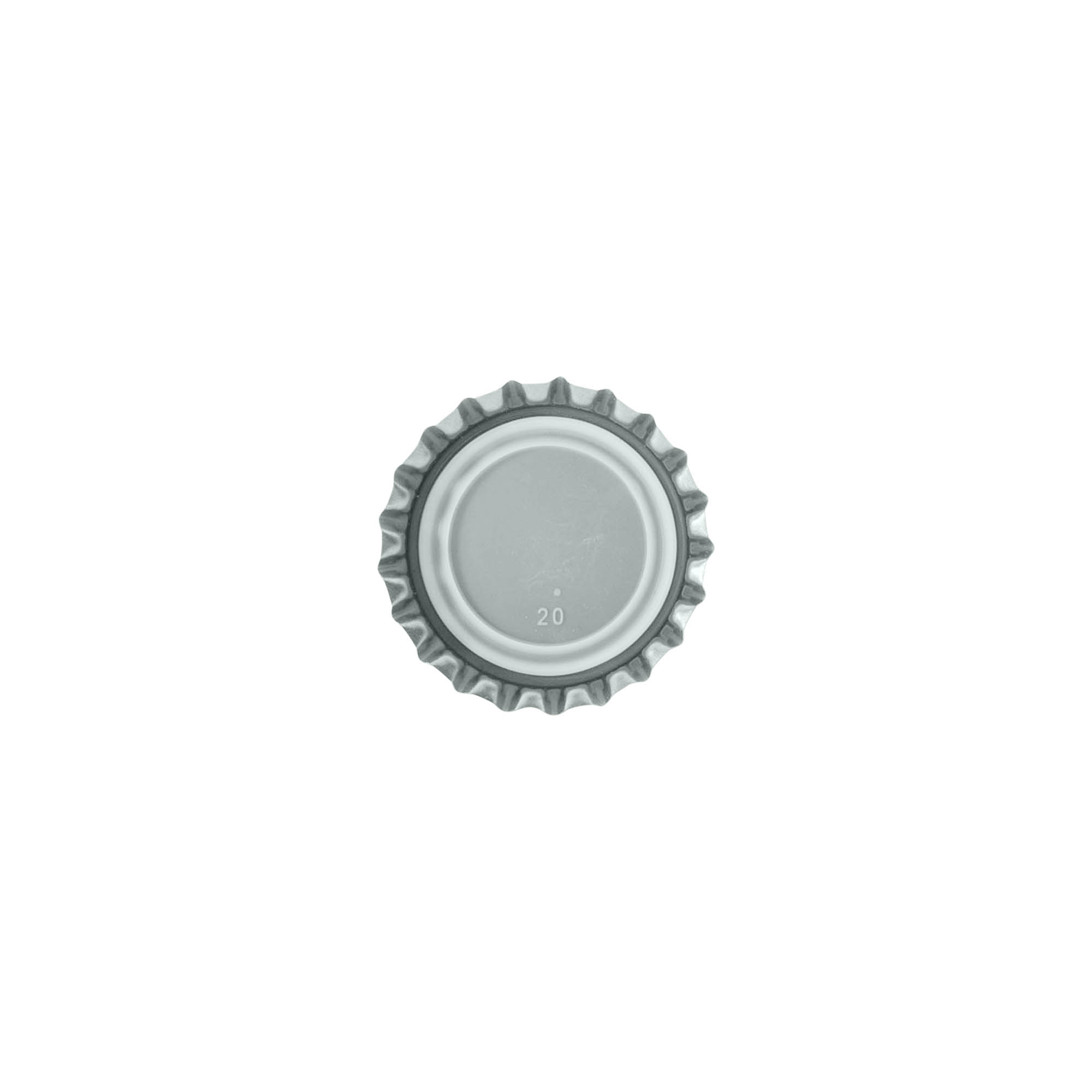 Čepovi za boce 26 mm, metalni, srebrni Čepovi za boce 26 mm, metalni, srebrni