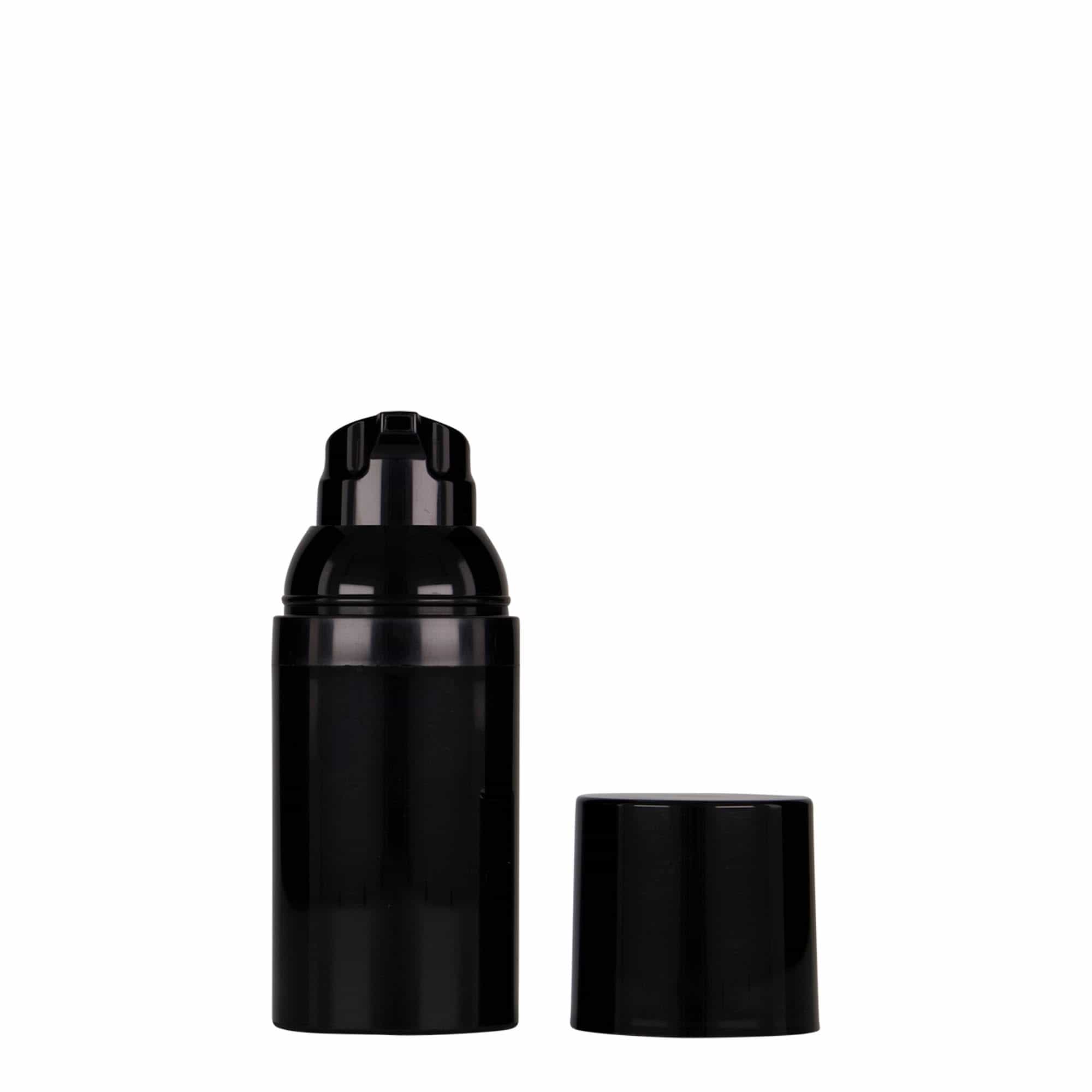 30 ml Airless dozirnik 'Mezzo', PP-plastika, crni