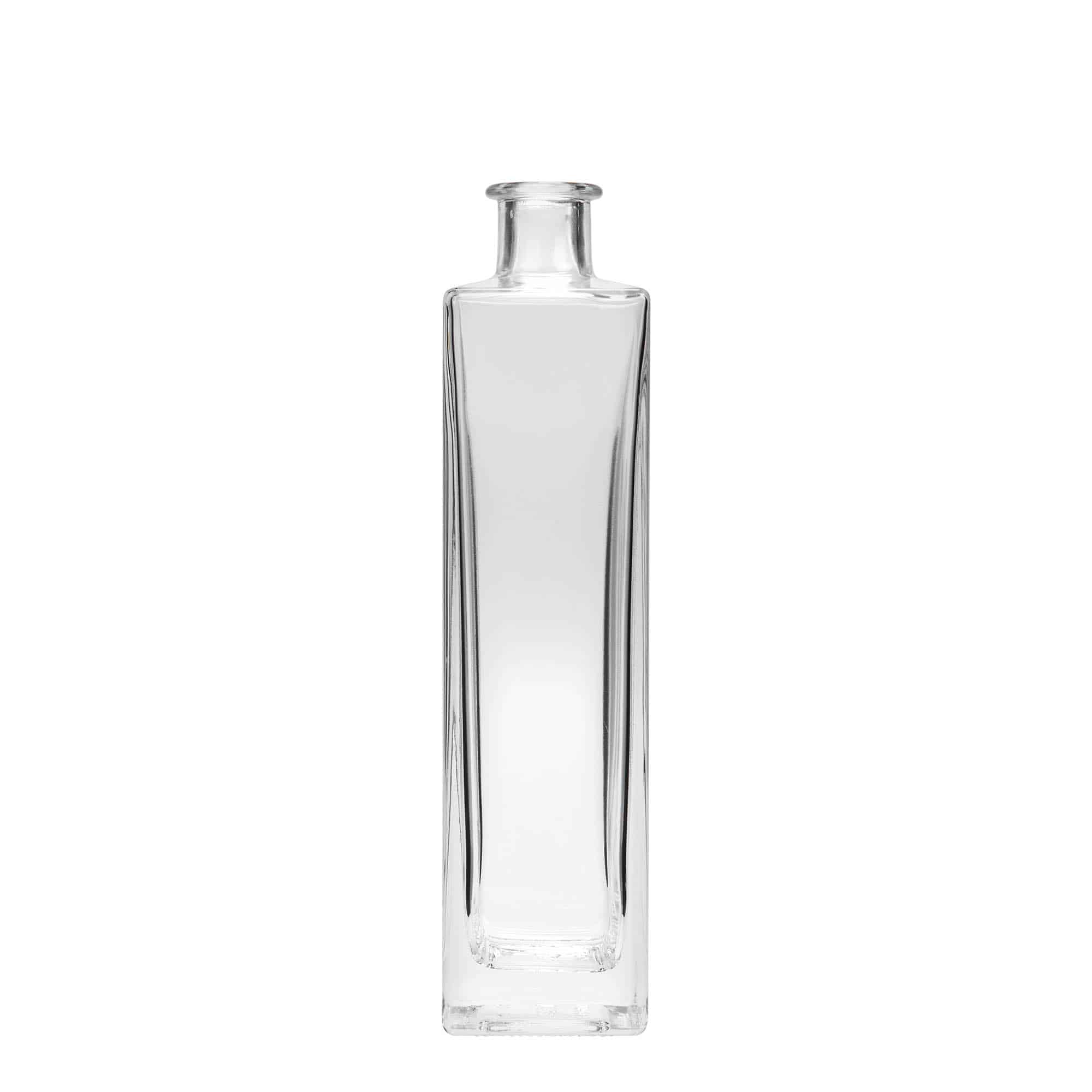 Staklena flaša 500 ml 'Rafaello', kvadratna, otvor: Pluto Staklena flaša 500 ml 'Rafaello', kvadratna, otvor: Pluto