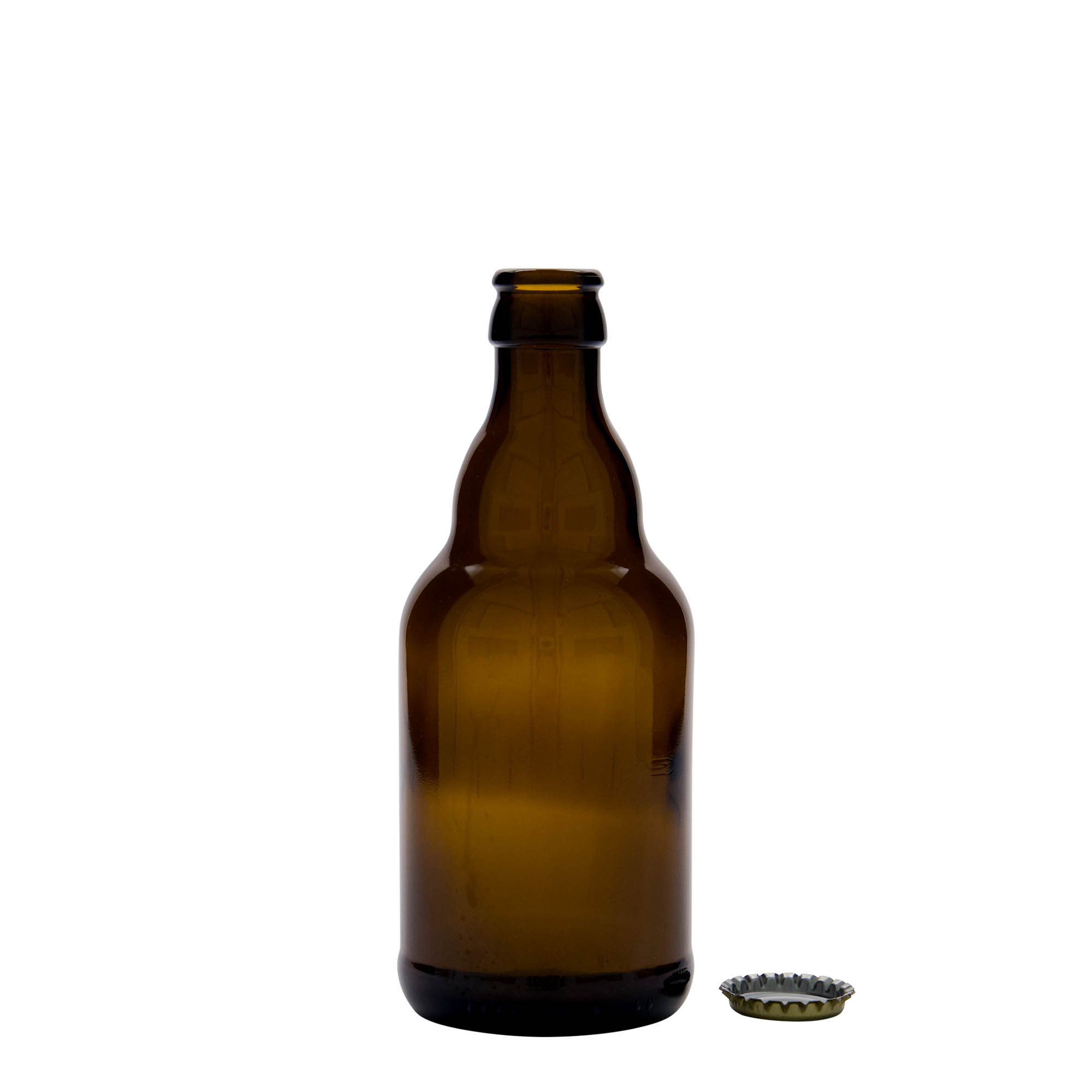 330 ml boca piva 'Steinie', staklo, smeđa, otvor: krunski čep 330 ml boca piva 'Steinie', staklo, smeđa, otvor: krunski čep
