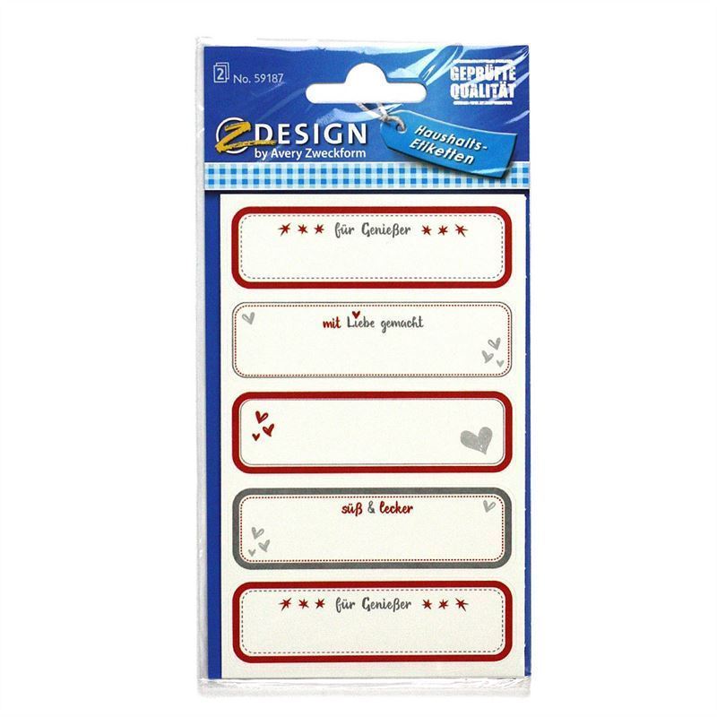 Zweckform etikete „Domaće“, pravougaone, papir, višebojne