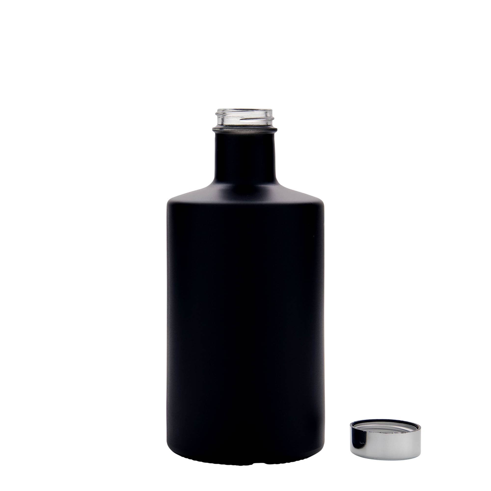 500 ml staklena boca „Caroline“, crna, grlo: GPI 33