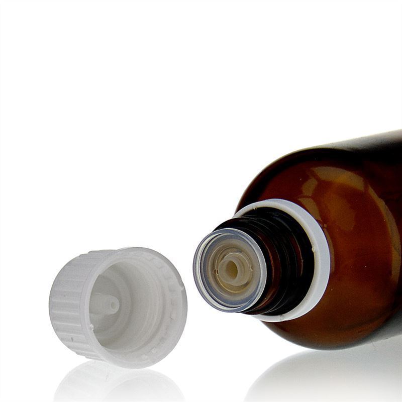 Zatvarač sa navojem sa kapanjem, PE plastika, bijela, za otvor: DIN 18 Zatvarač sa navojem sa kapanjem, PE plastika, bijela, za otvor: DIN 18