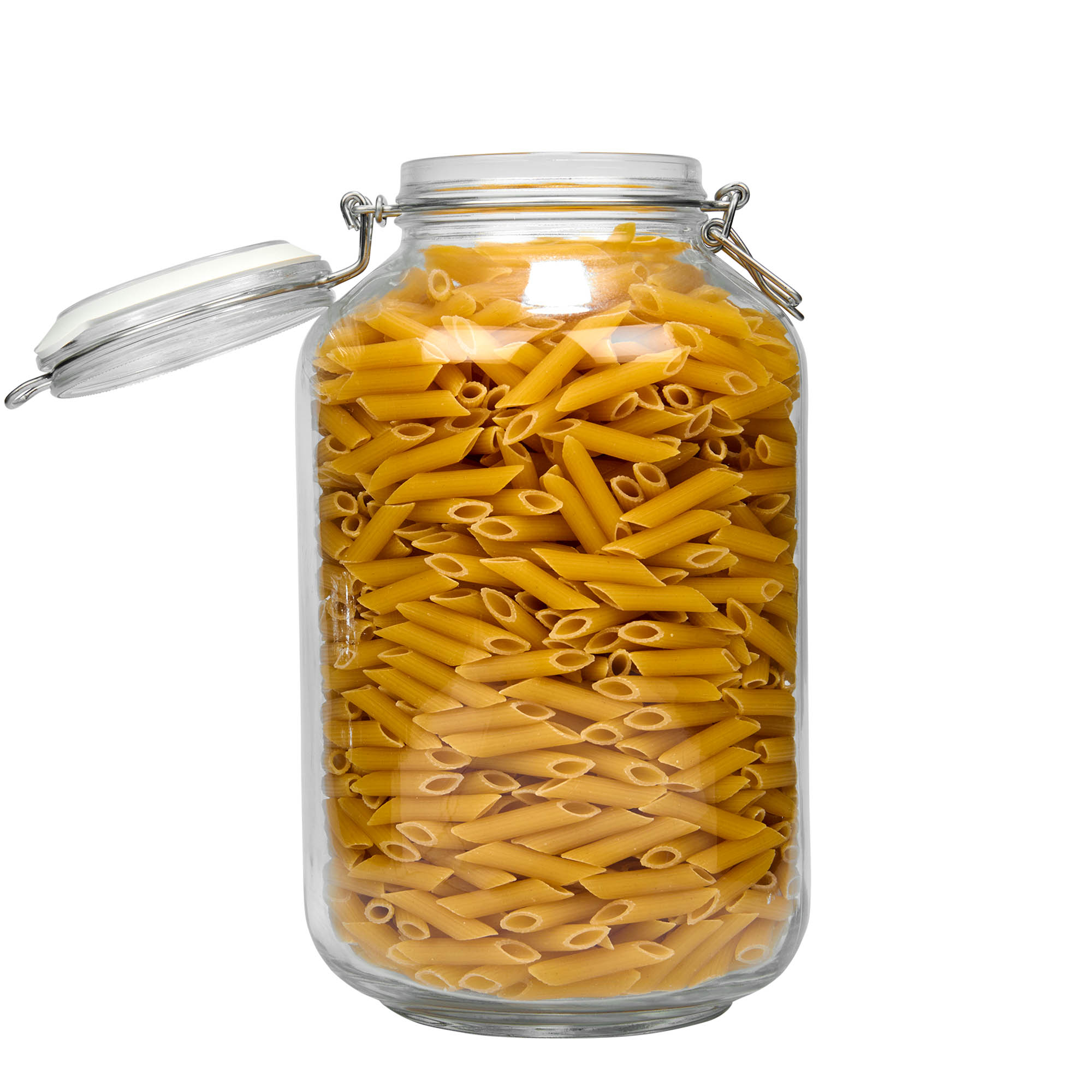 4.000 ml staklena tegla sa žičanim zatvaračem „Fido“, otvor: žičani zatvarač