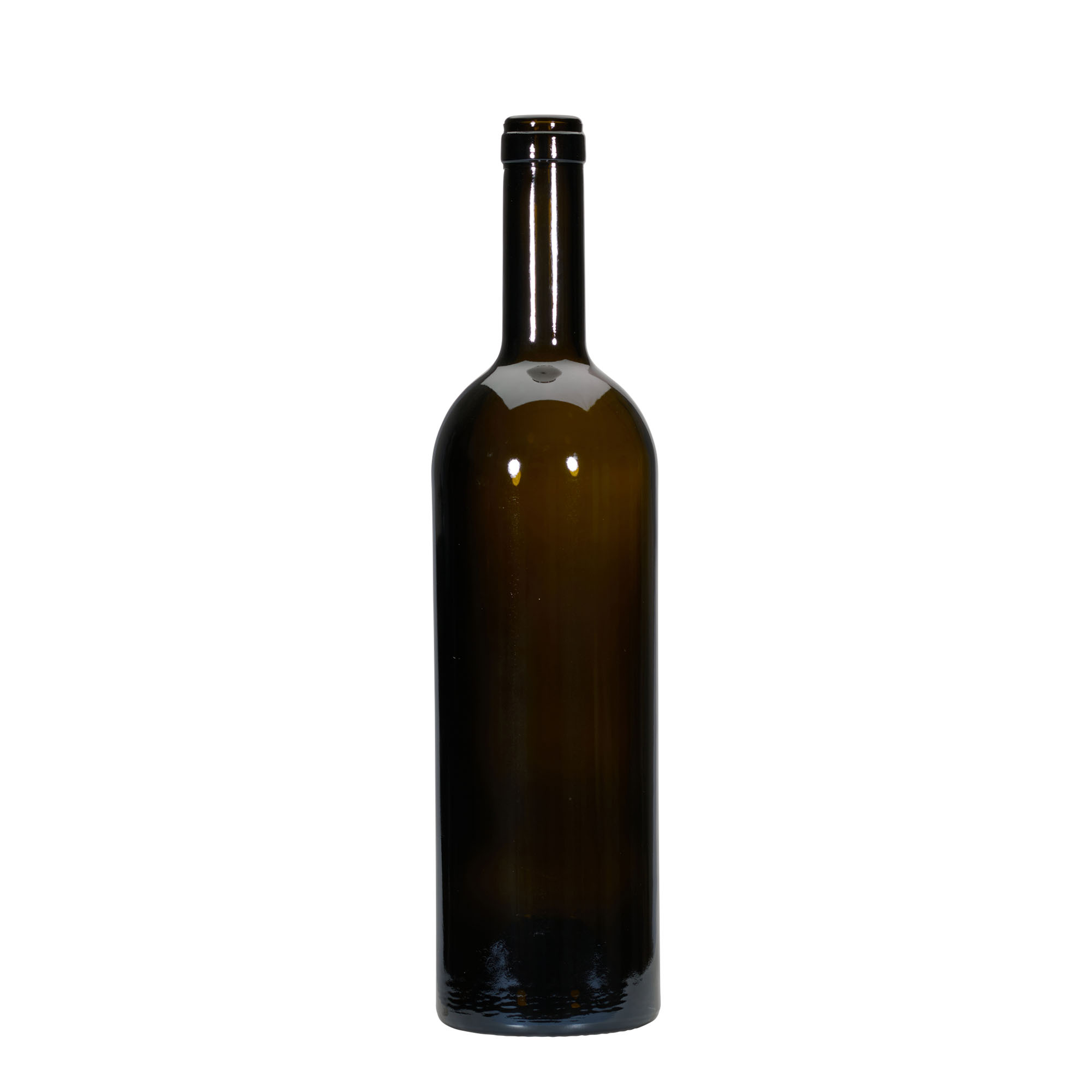 750 ml vinska boca „Golia“, antikno zelena, grlo: pluta