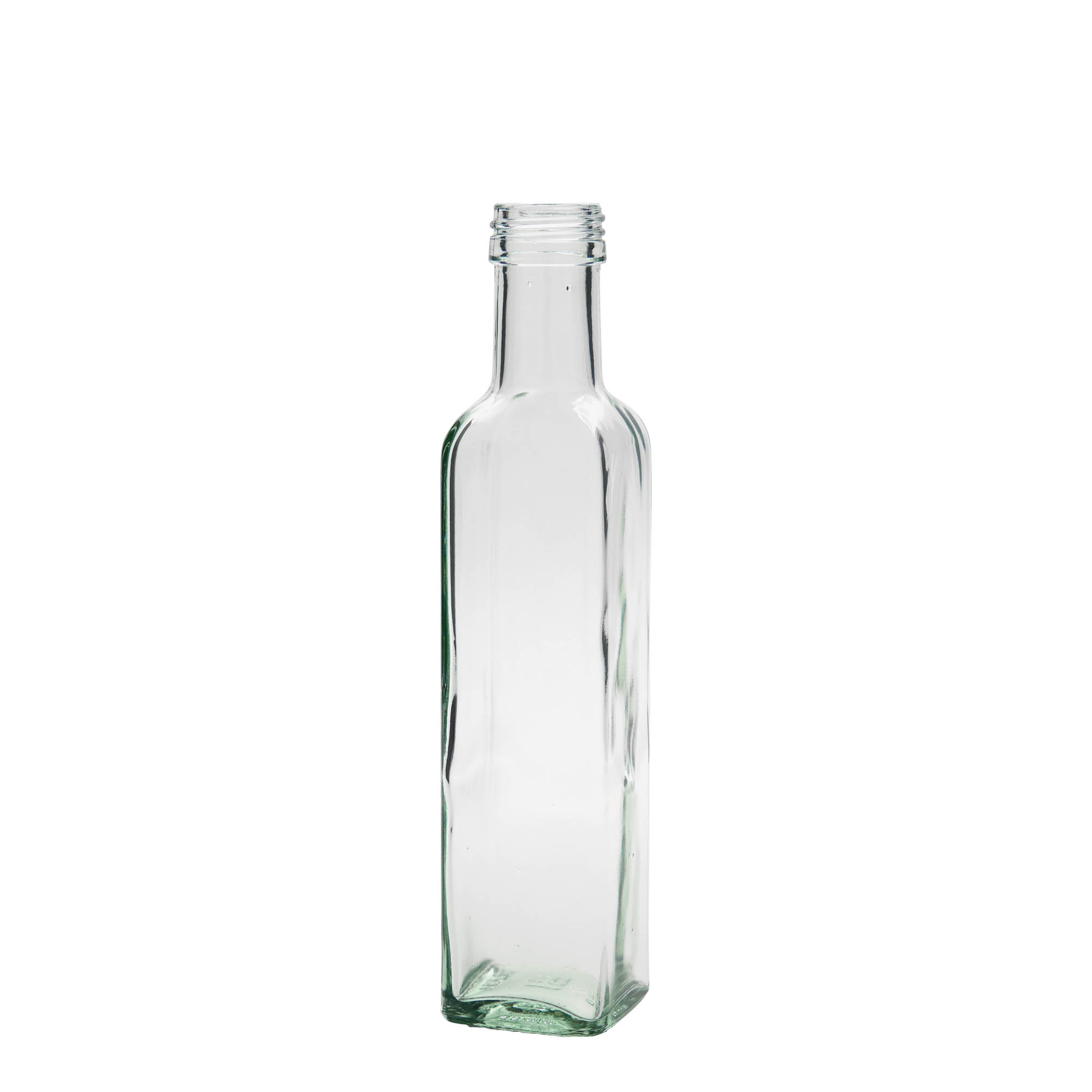 Staklena flaša 250 ml 'Marasca', kvadratna, otvor: PP 31,5