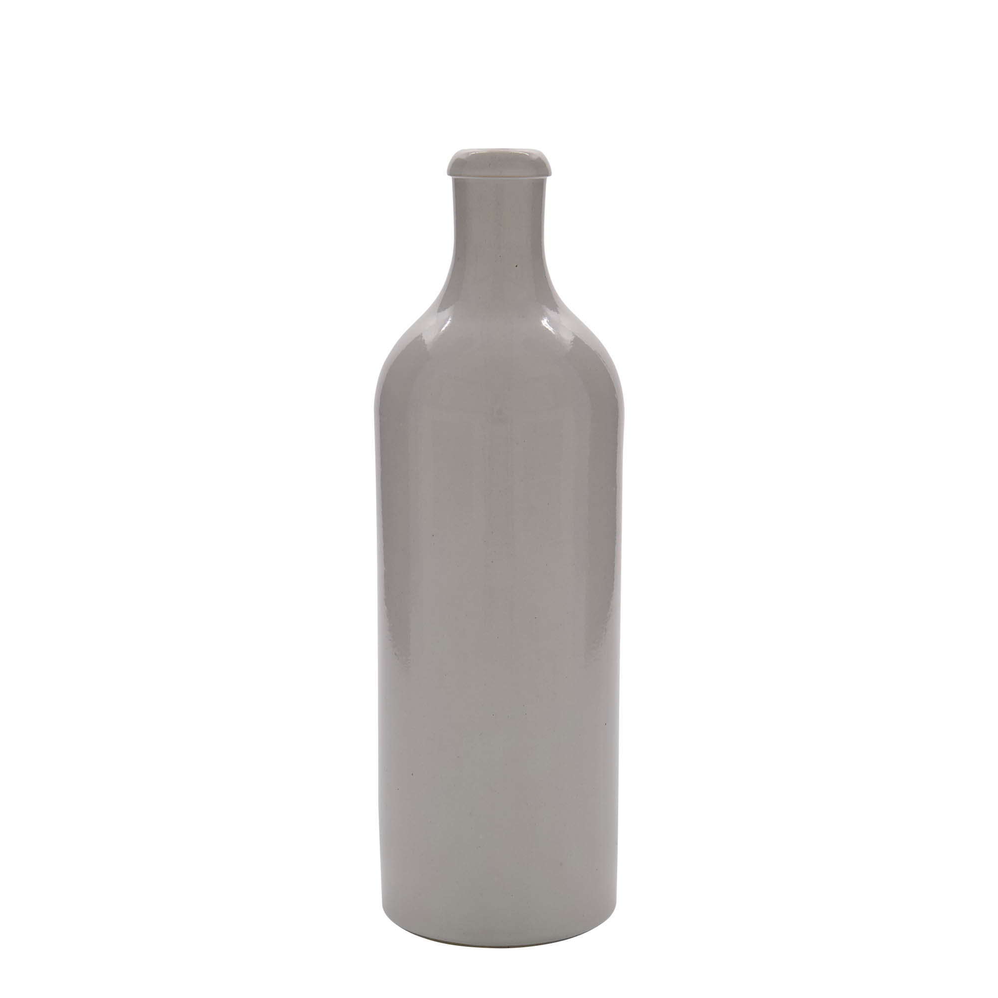 750 ml keramički vrč, kamenina, bijeli, otvor: čep