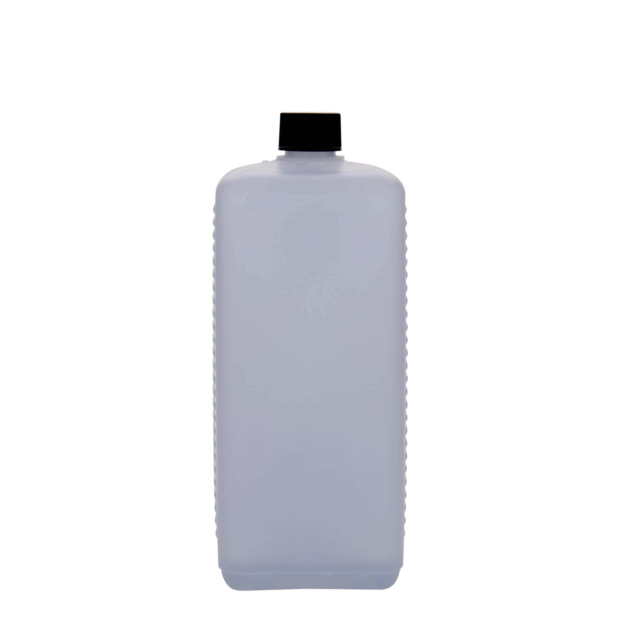 1.000 ml kanister boca, pravougaona, HDPE plastika, prirodna, otvor: DIN 25 EPE