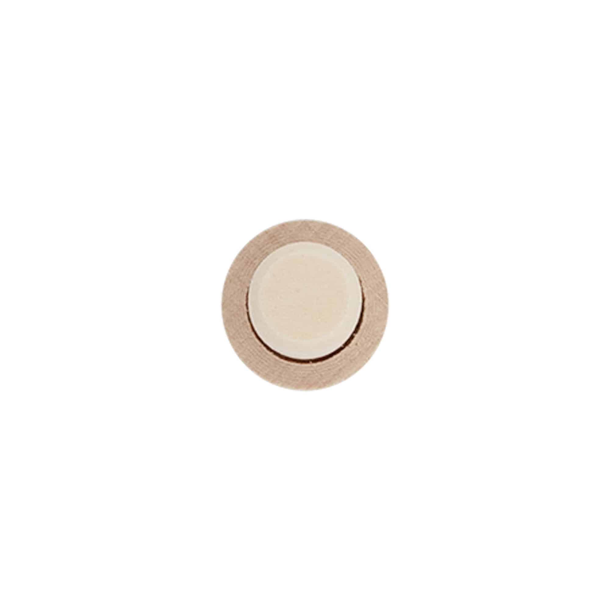 Čep s drškom 14 mm, drvo/plastika, za otvor: čep