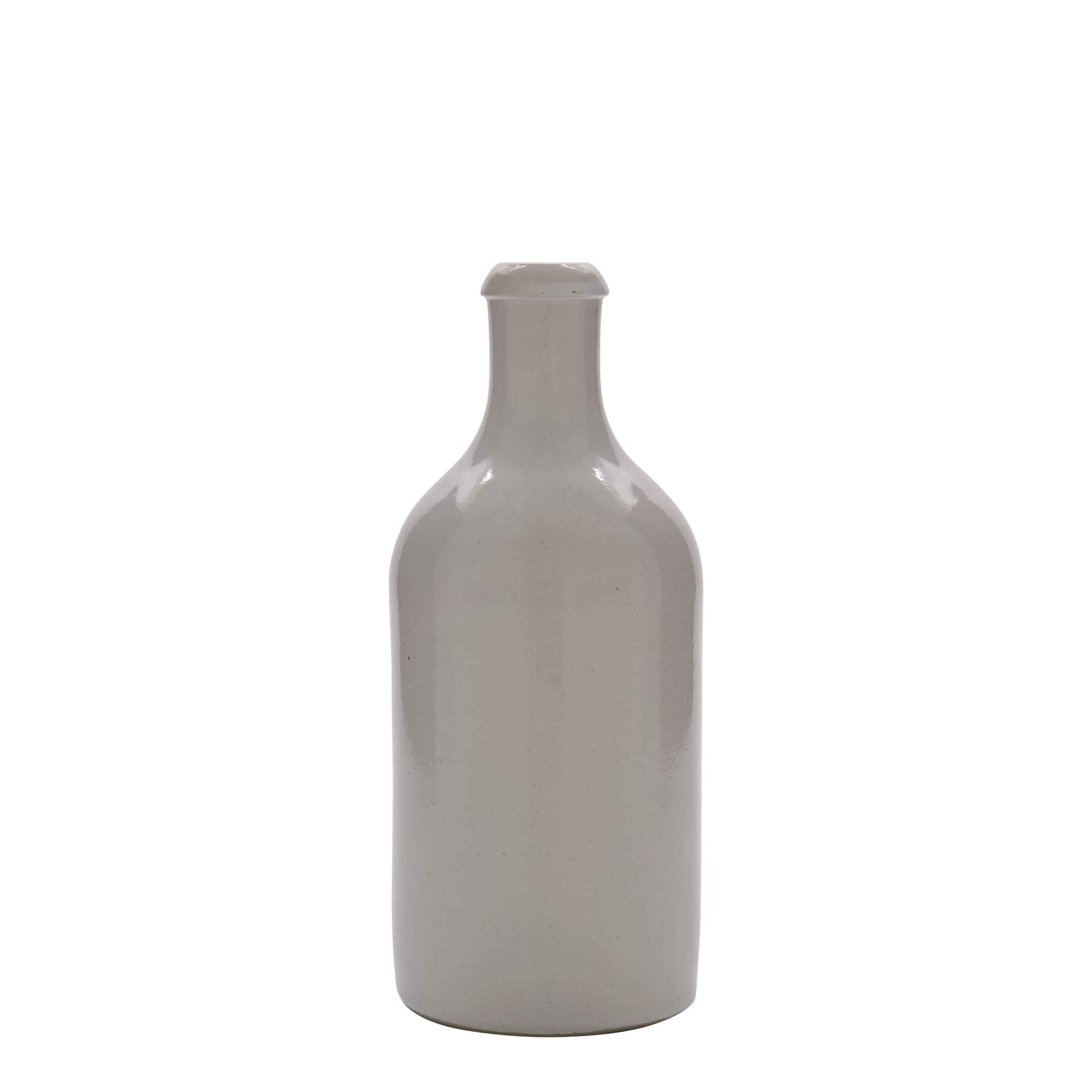 500 ml glineni vrč, kamenina, bijeli, otvor: pluta