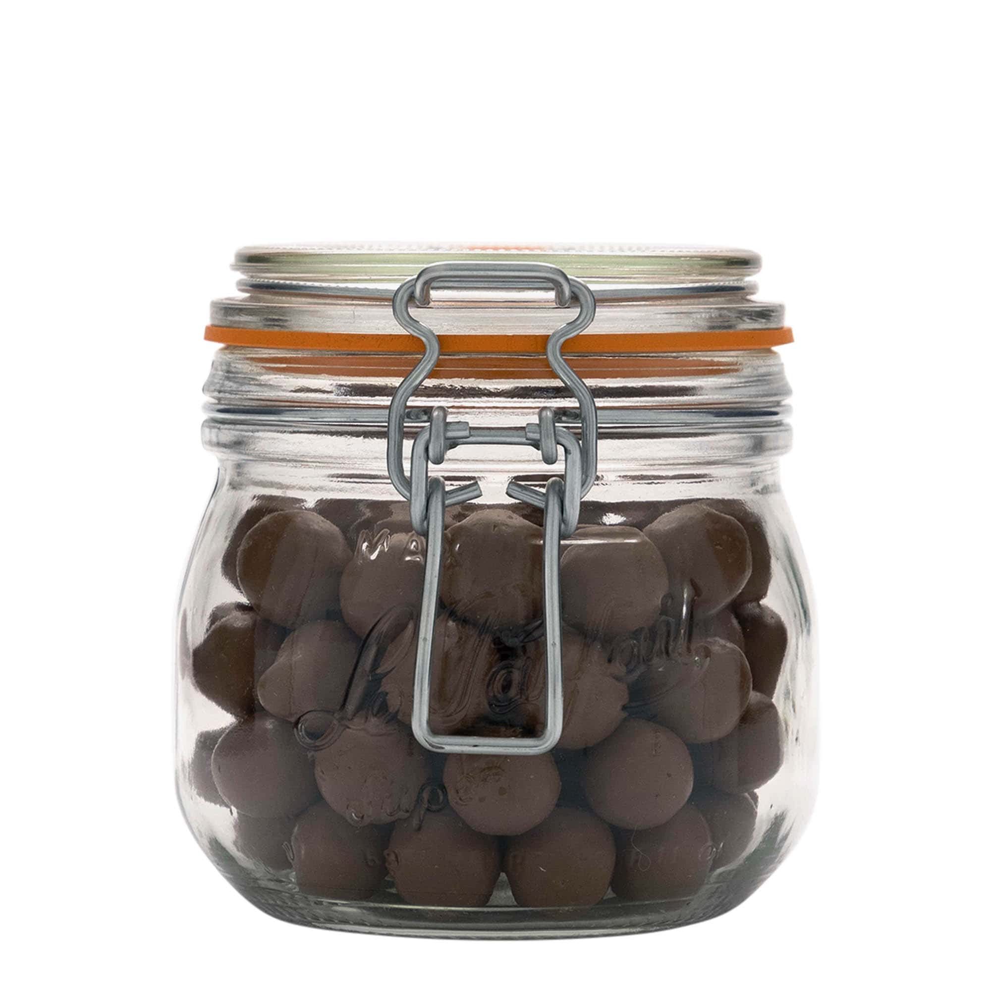 500 ml staklena tegla sa žičanim zatvaračem „Le Parfait Super Bocal“, otvor: žičani zatvarač
