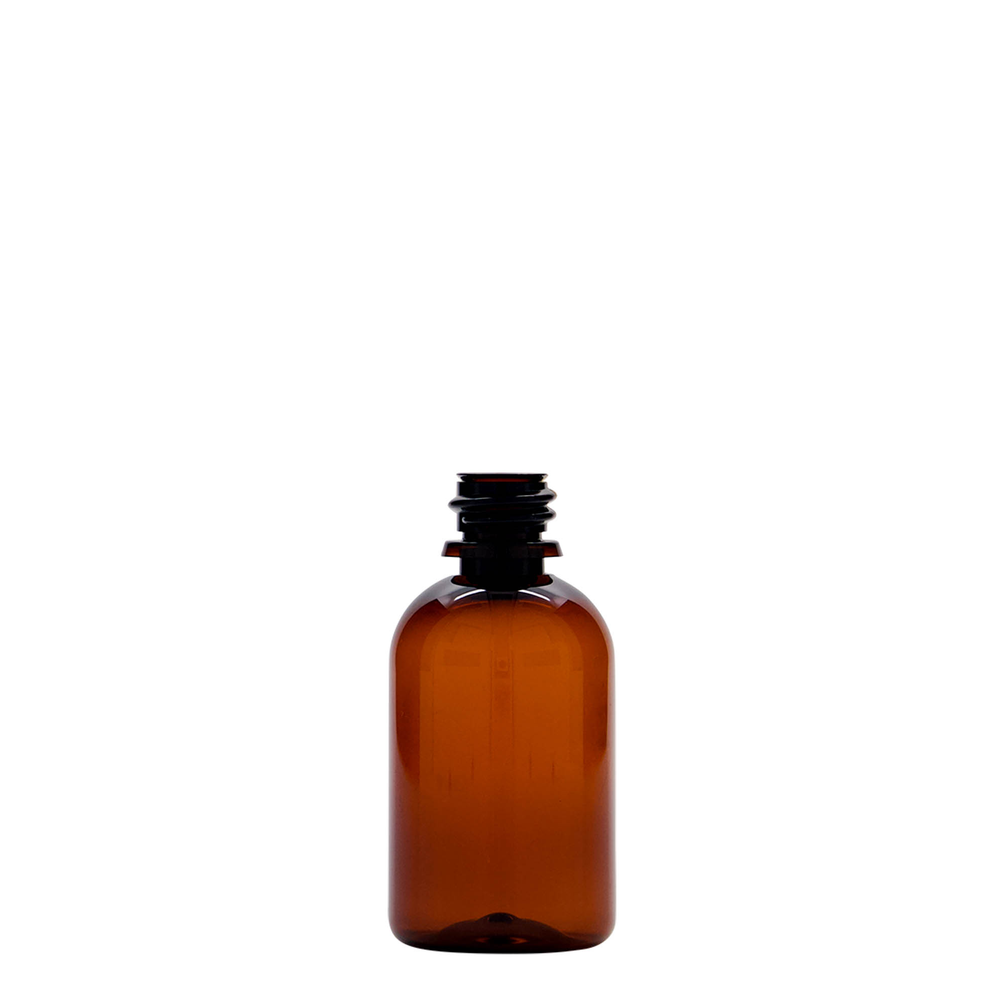 50 ml PET-medicinska boca 'Easy Living', smeđa, plastika, grlo: DIN 18