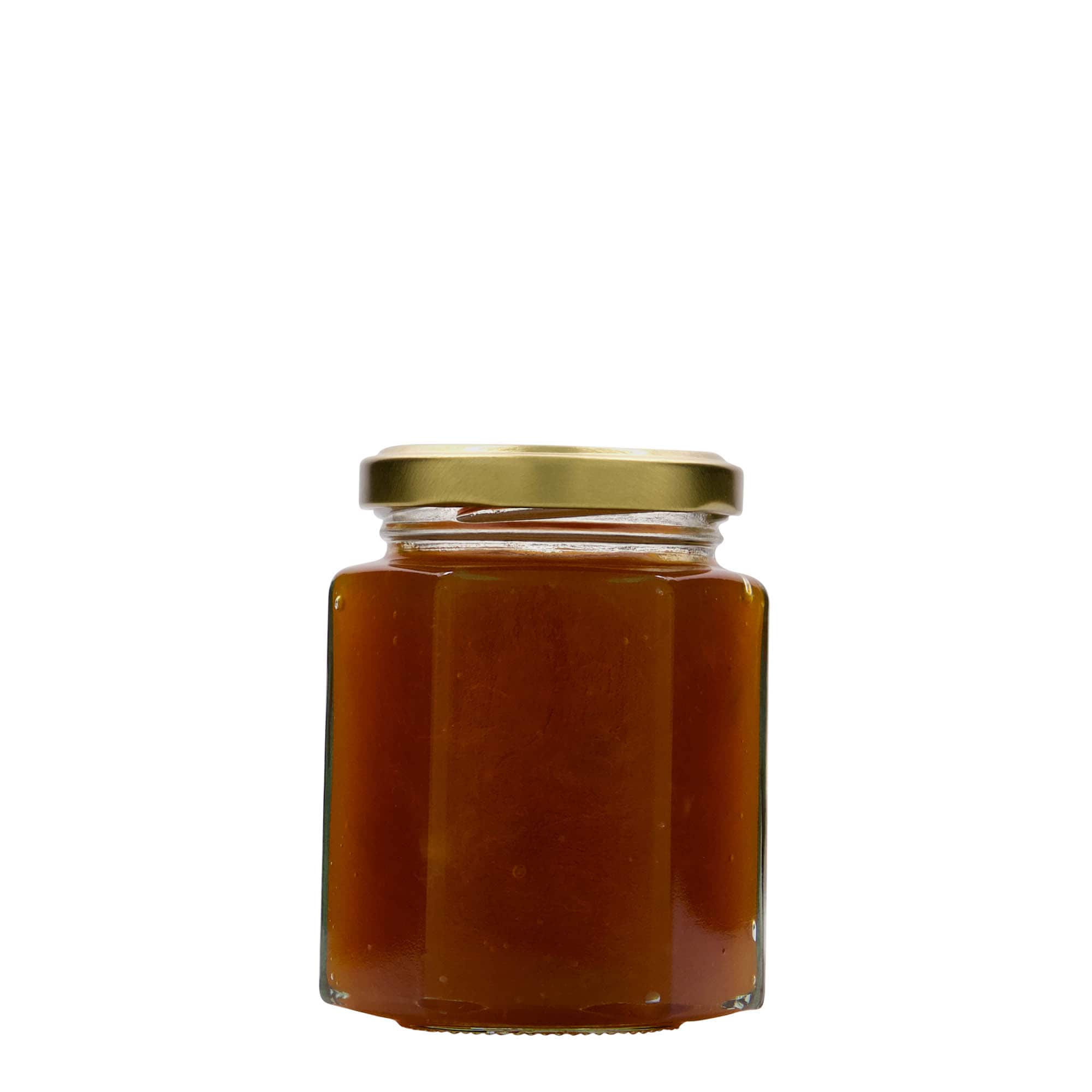 191 ml šestougaona staklena tegla, otvor: Twist-Off (TO 58)