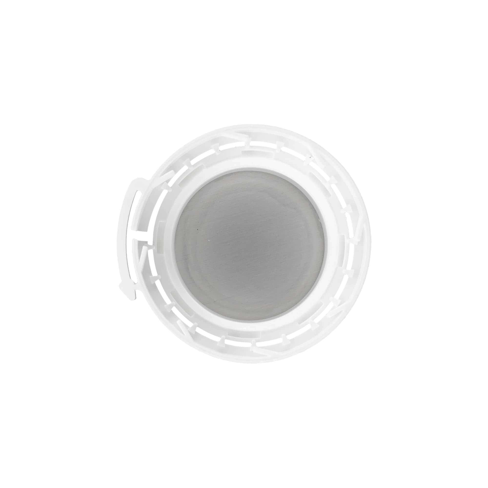 Navojni zatvarač za aluminijsku bocu, PP plastika, bijela, za grlo: DIN 32