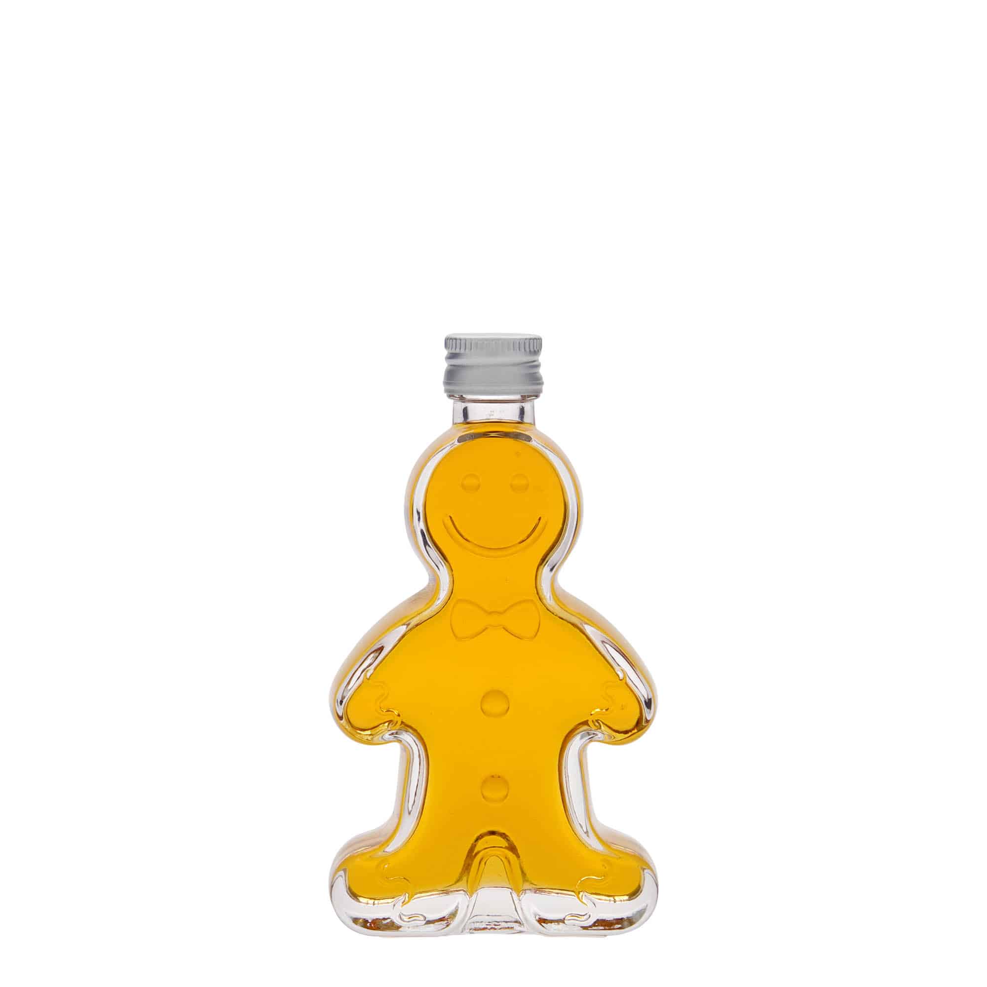 50 ml staklena boca „Lebkuchenmann“, grlo: PP 18
