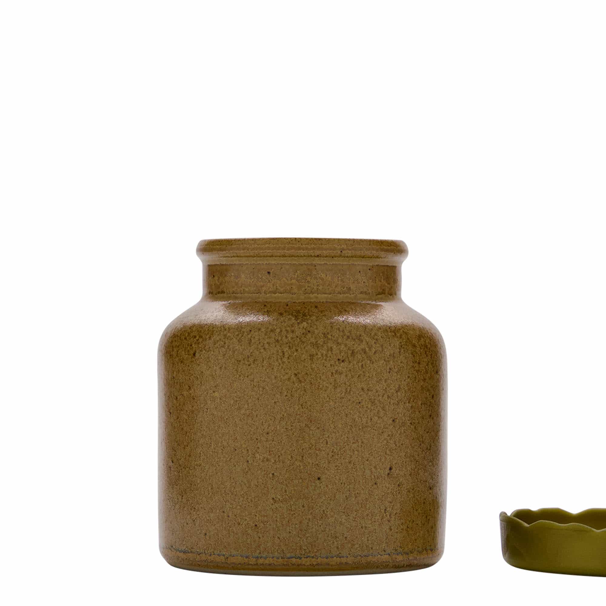 Keramička posuda 270 ml, keramika, smeđa-kristalna, otvor: Klizni poklopac