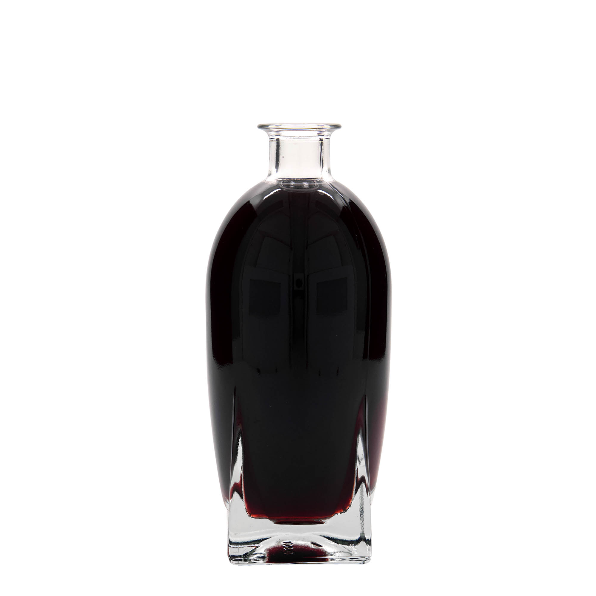 500 ml staklena boca 'Zino', kvadratna, grlo: plutani čep