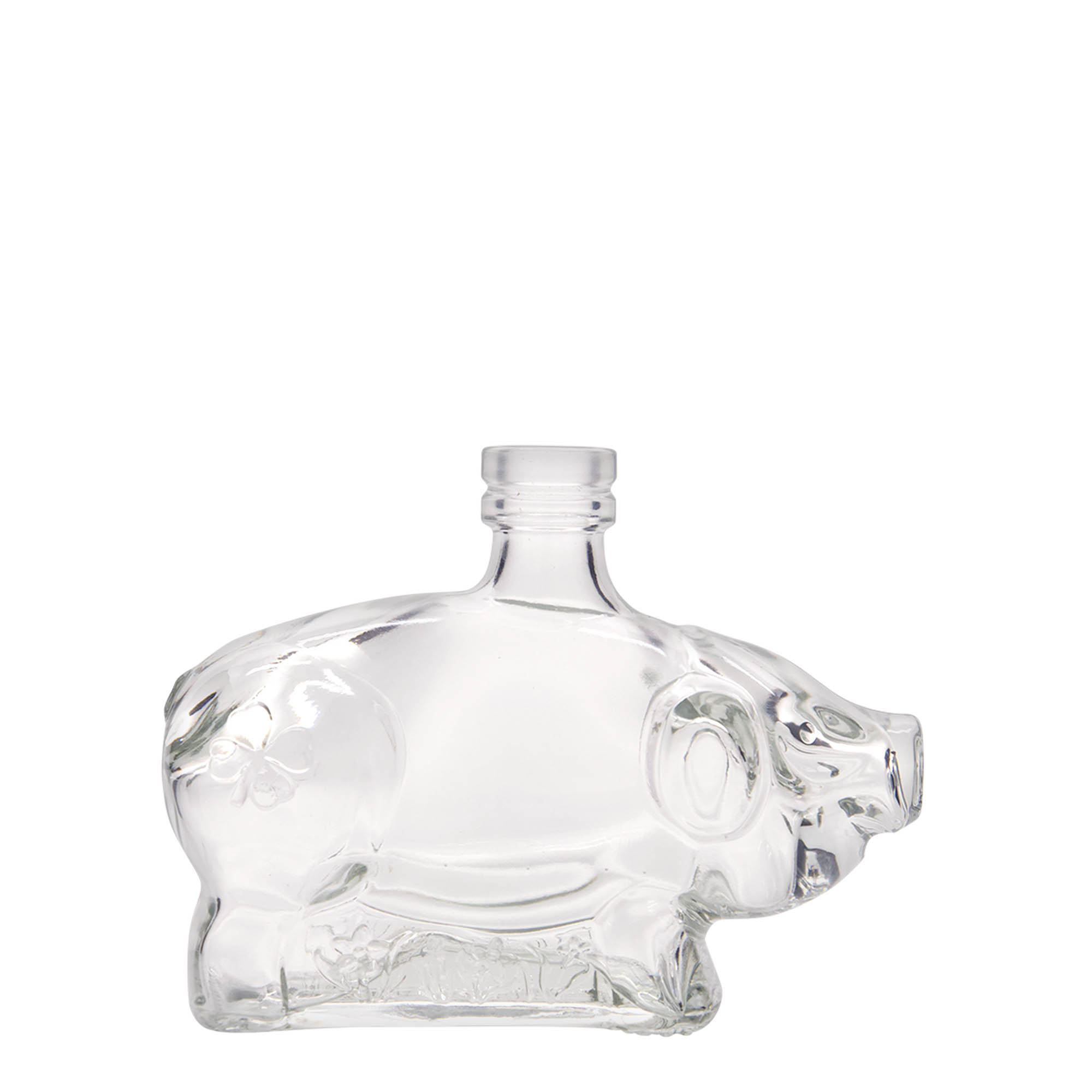 200 ml staklena boca „Srećna svinja“, otvor: čep