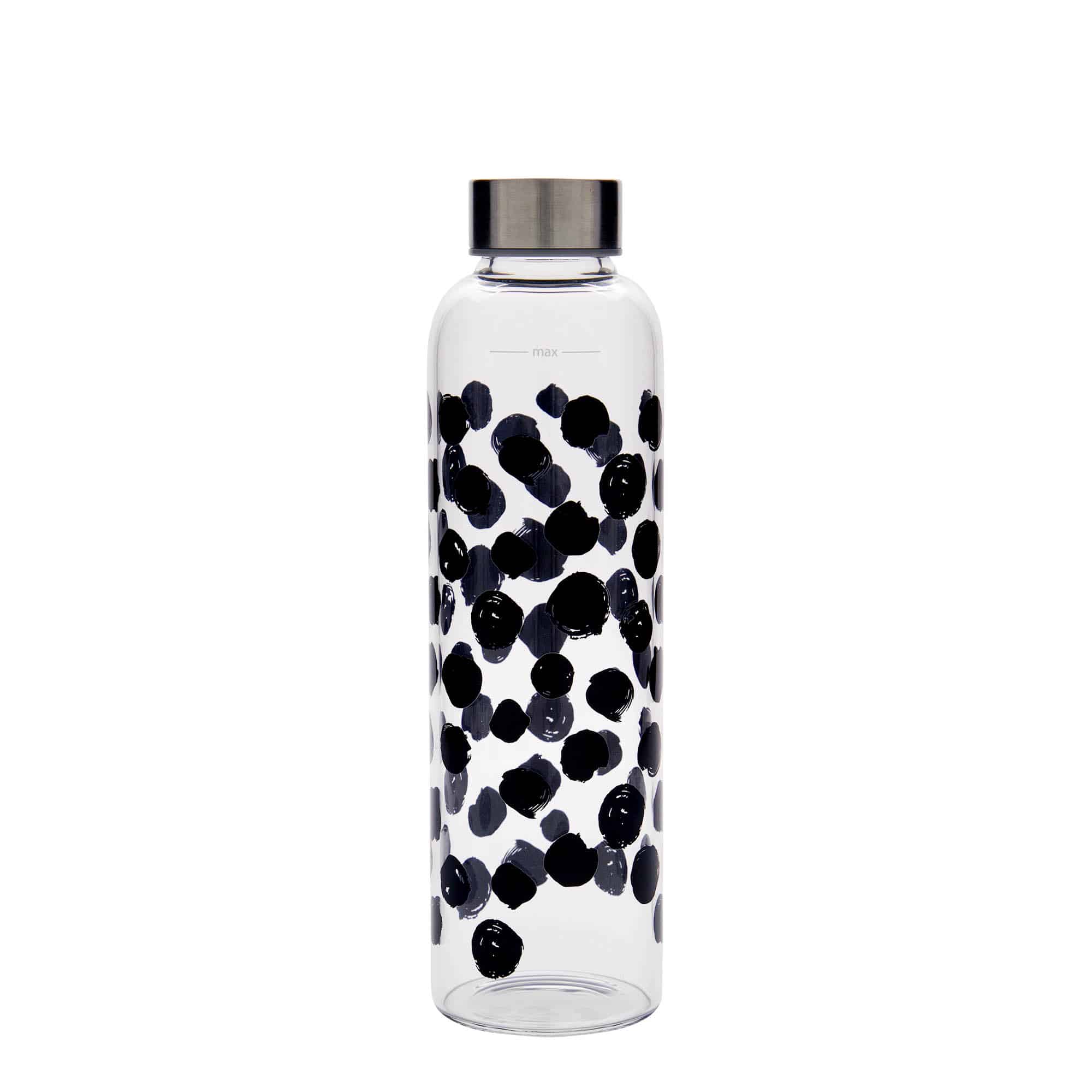 Flaša za piće 500 ml 'Perseus', motiv: Crne tačke, otvor: Navojni zatvarač